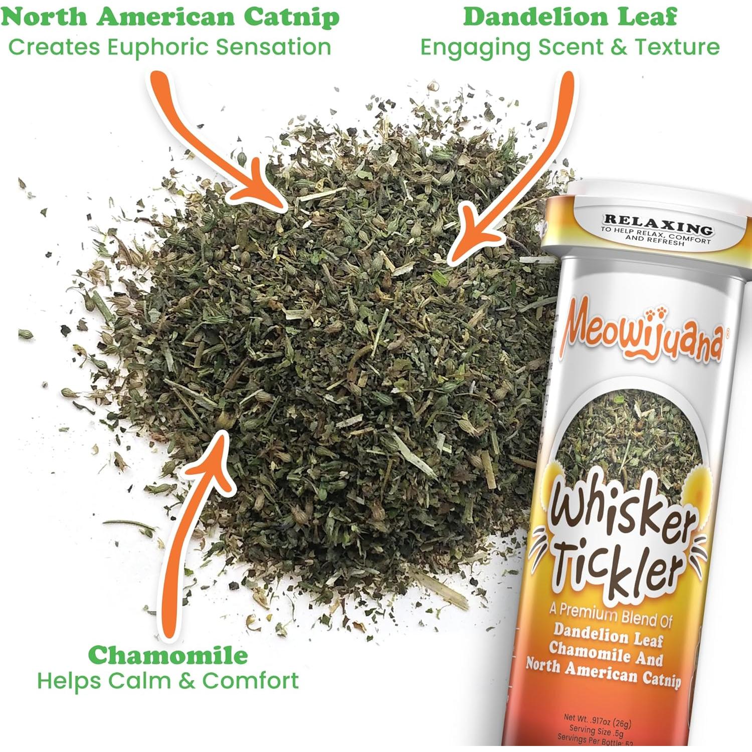 Paquete de 3 Botellas de Catnip Meowijuana - Alta Potencia