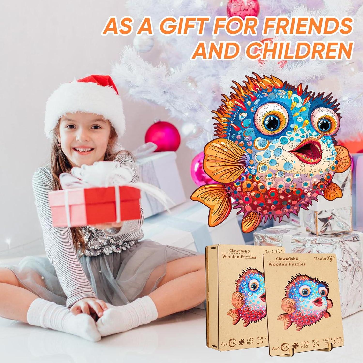 Rompecabezas de Madera Jiroinlly 100 Piezas Oceánico 20.77x20.92cm