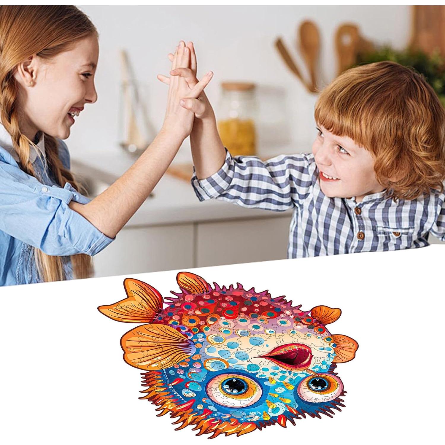 Rompecabezas de Madera Jiroinlly 100 Piezas Oceánico 20.77x20.92cm