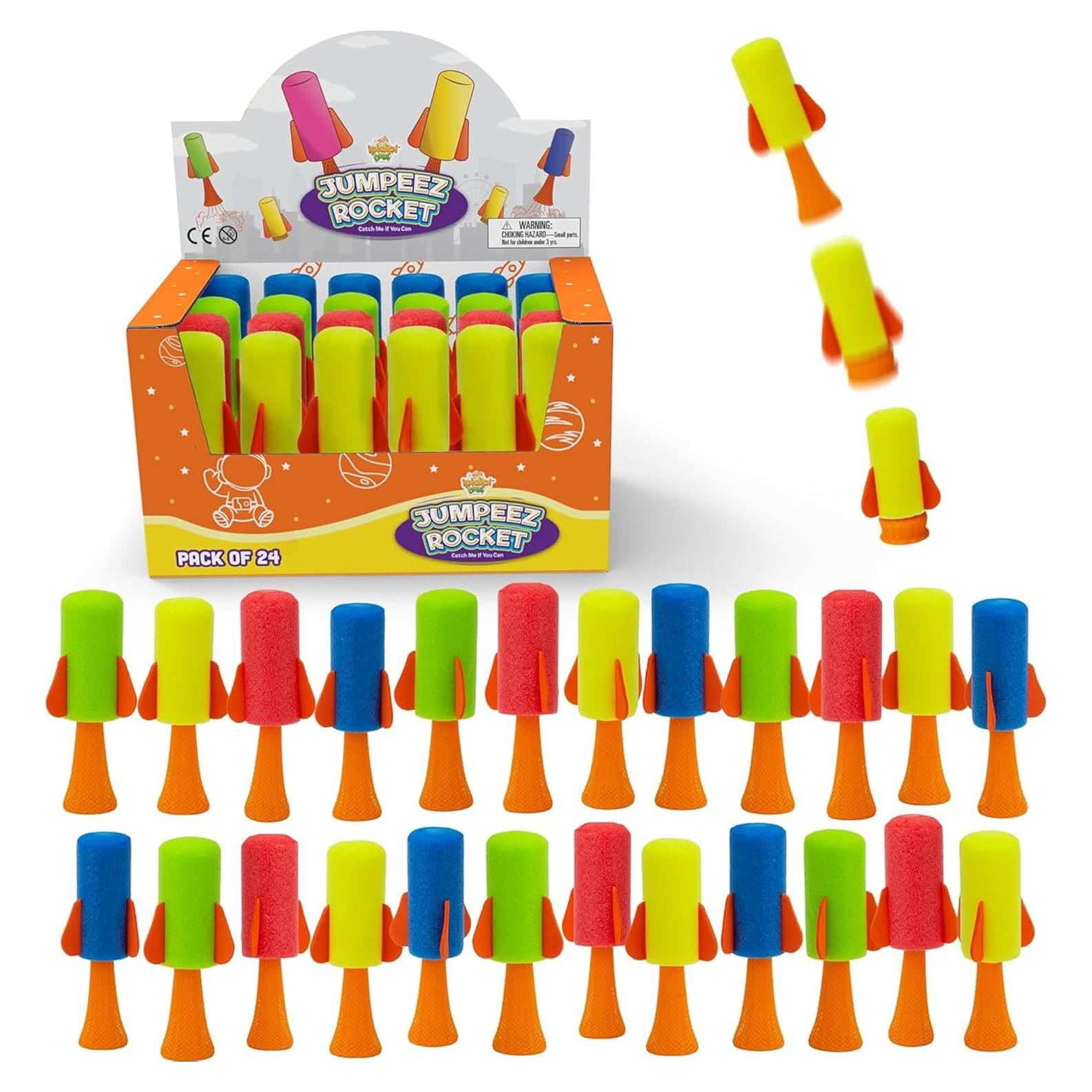 Cohetes Saltarines Poppers IPIDIPI TOYS - Paquete de 24 Juguetes