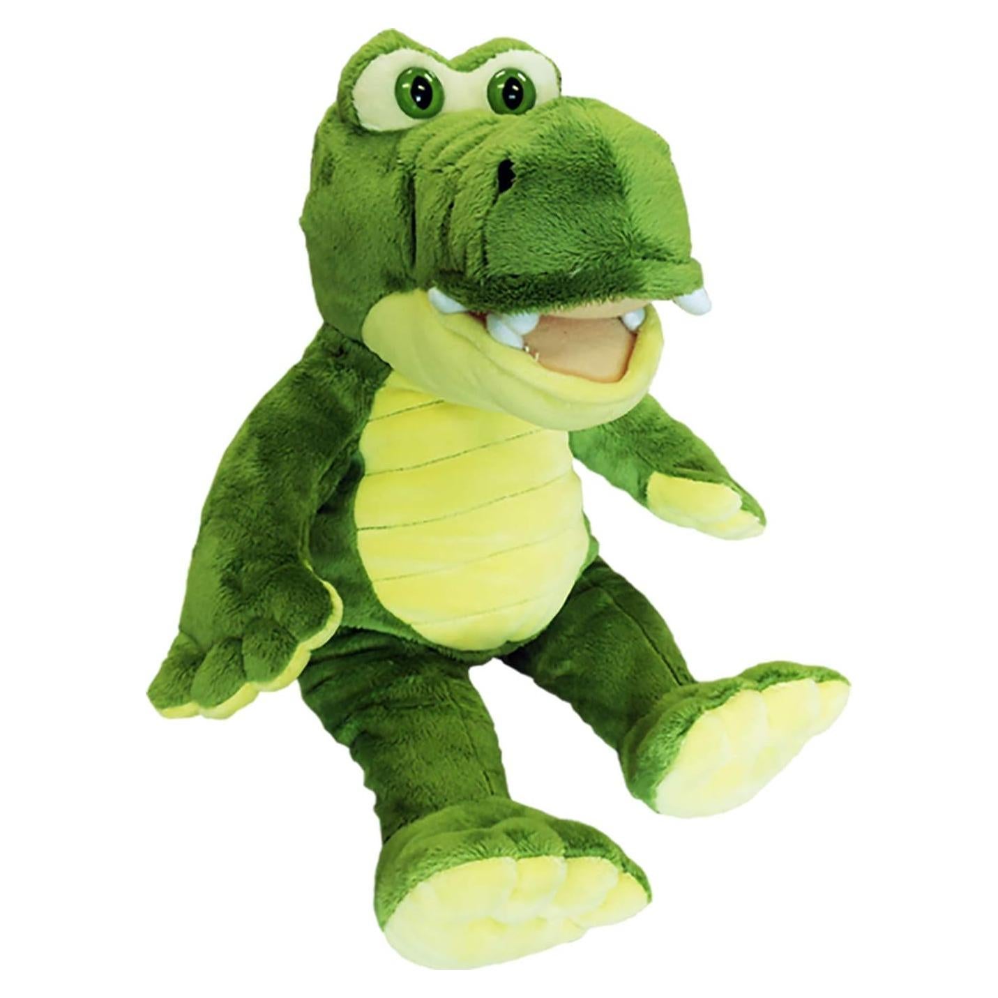 Peluche Cocodrilo Amarillo y Verde Teddy Mountain 40.64 cm