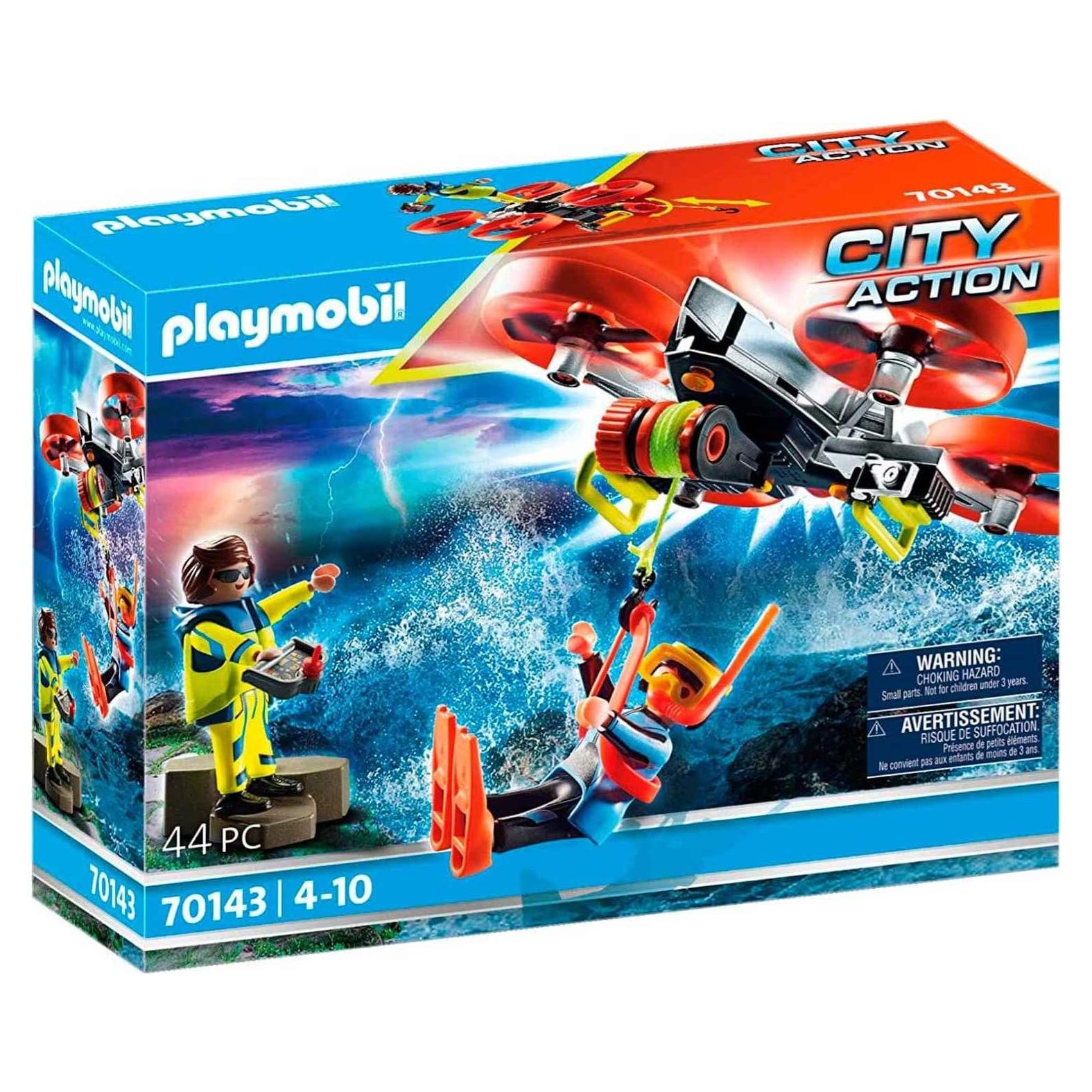 Rescate de Buceador con Dron PLAYMOBIL 70143 - 2 Figuras