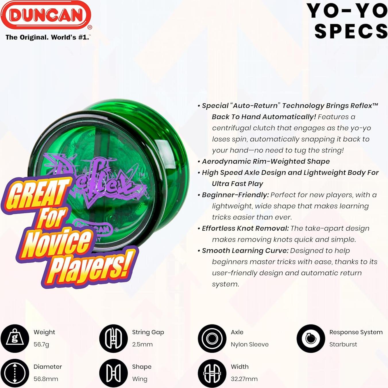 Yo-Yo Duncan Reflex Rojo Automático para Principiantes