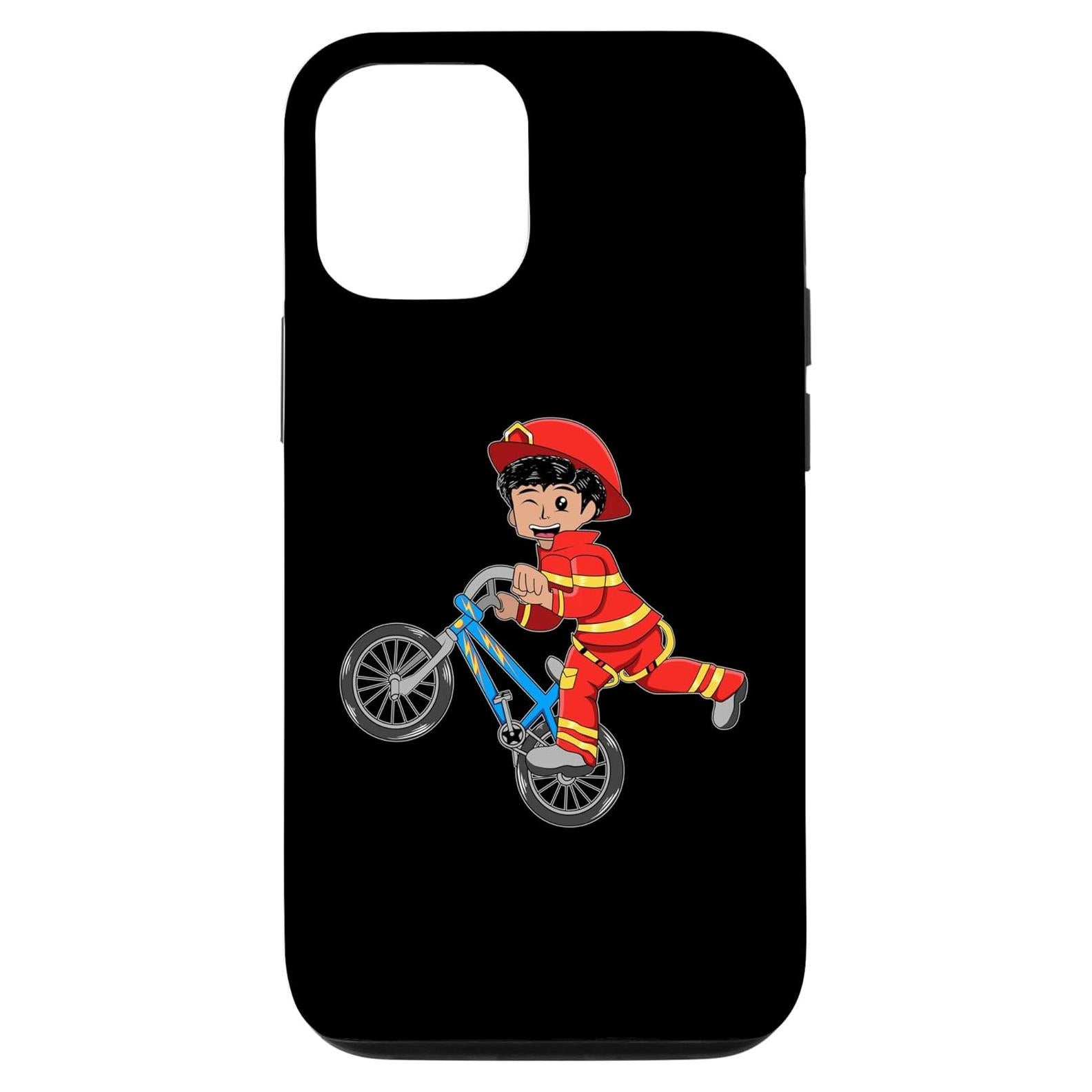 Funda para iPhone 13 Pro Bombero BMX Motocross Niños