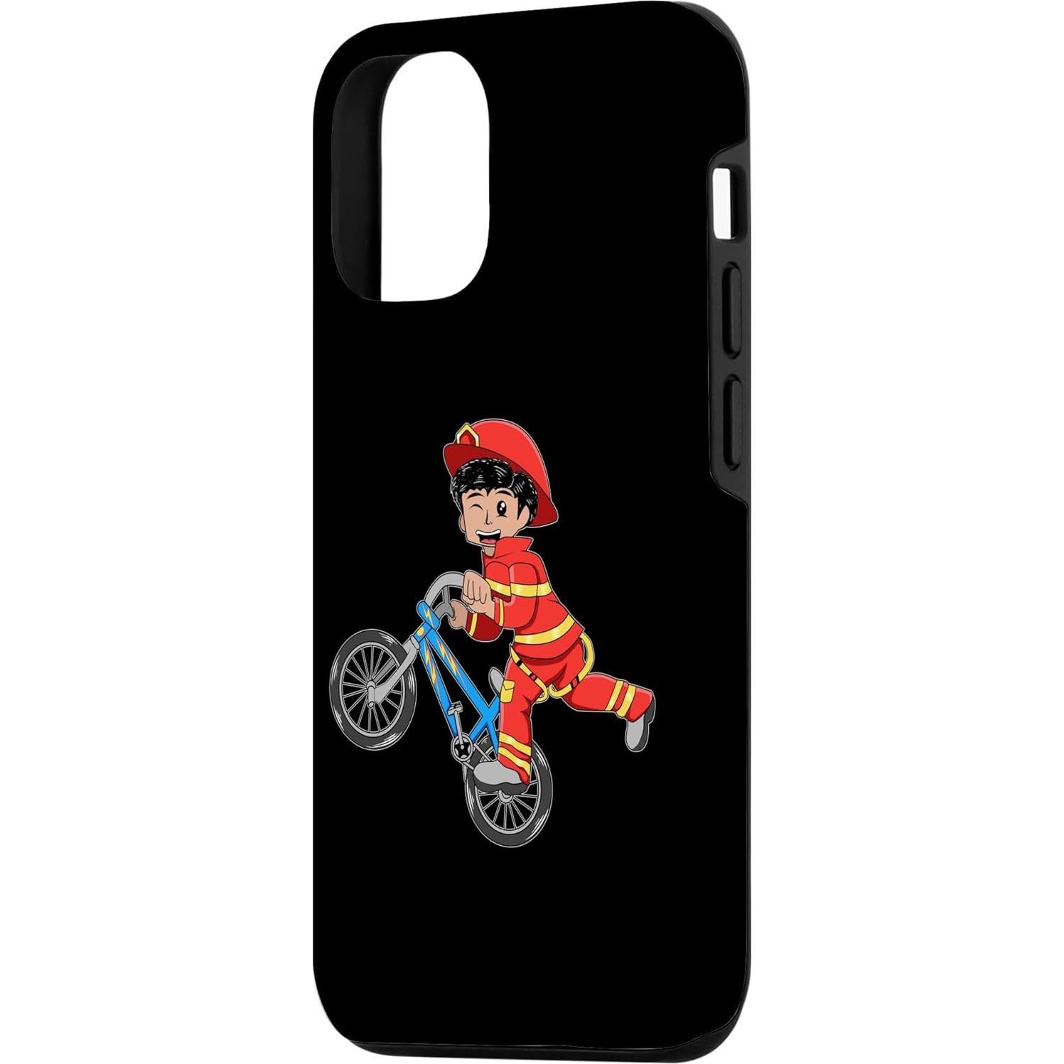 Funda para iPhone 13 Pro Bombero BMX Motocross Niños