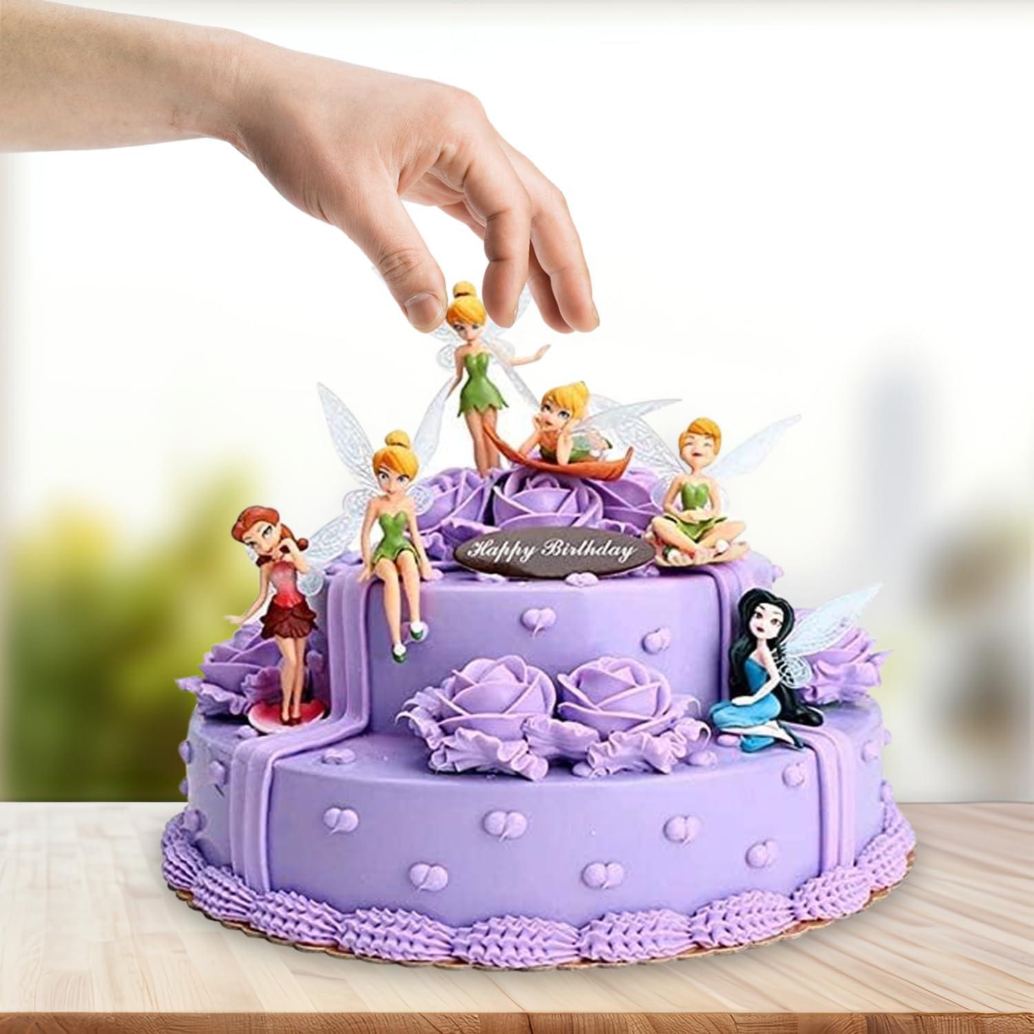 6 Miniaturas de Hadas de Resina para Jardín y Pasteles