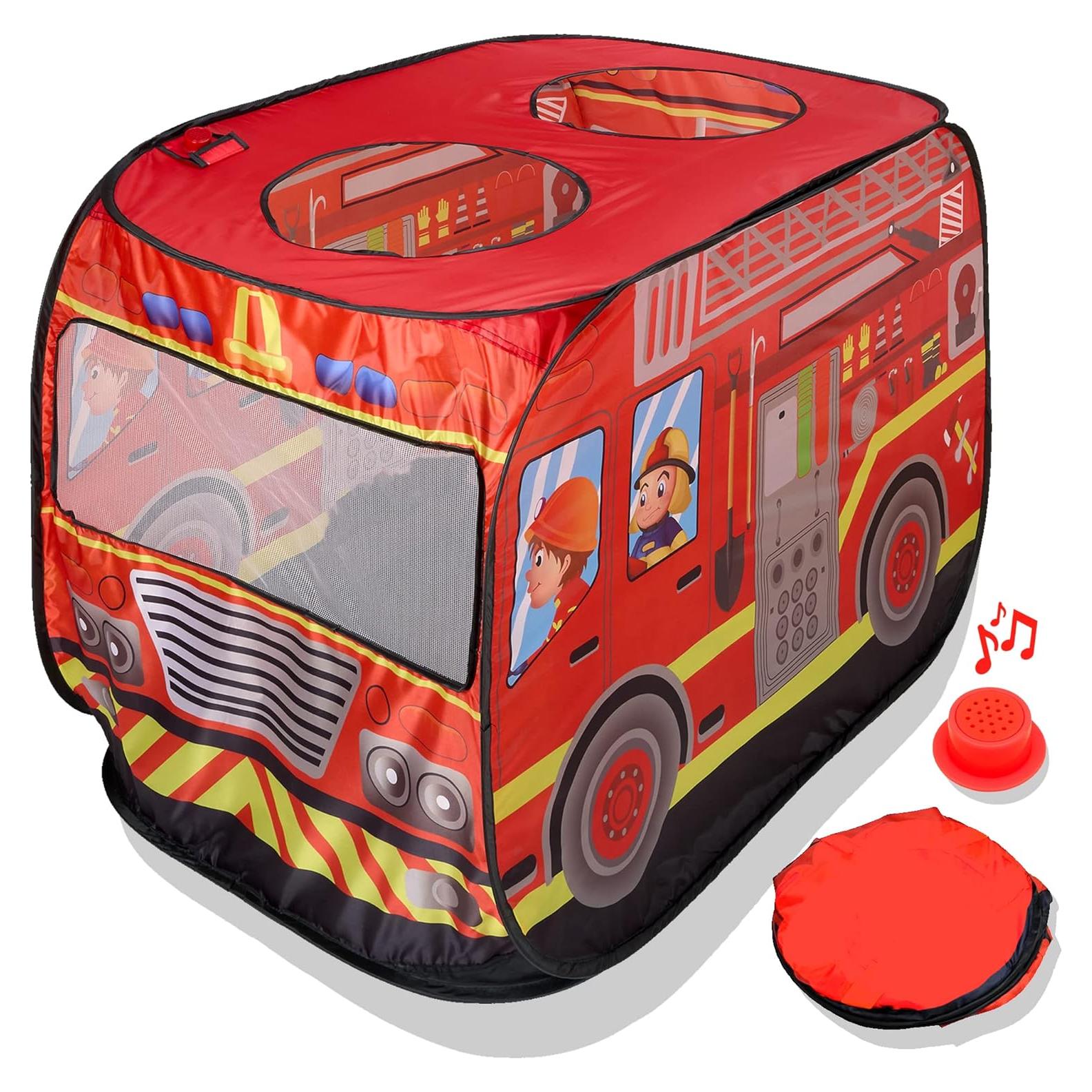 Carpa de Juego Emergente Musical Playbees Camión de Bomberos