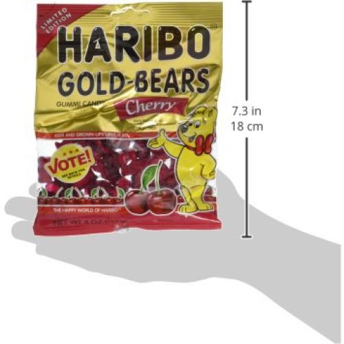 Haribo Oso de Oro Gummy Sabor Cereza Edición Limitada 113g