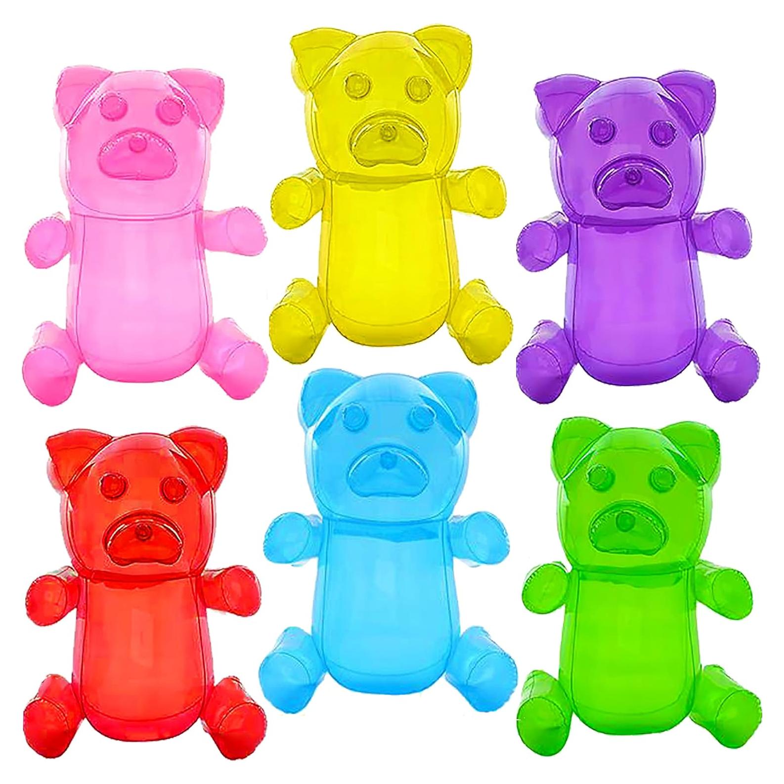 Osos de Goma Inflables 4E's - 30 cm - Paquete de 6 Colores