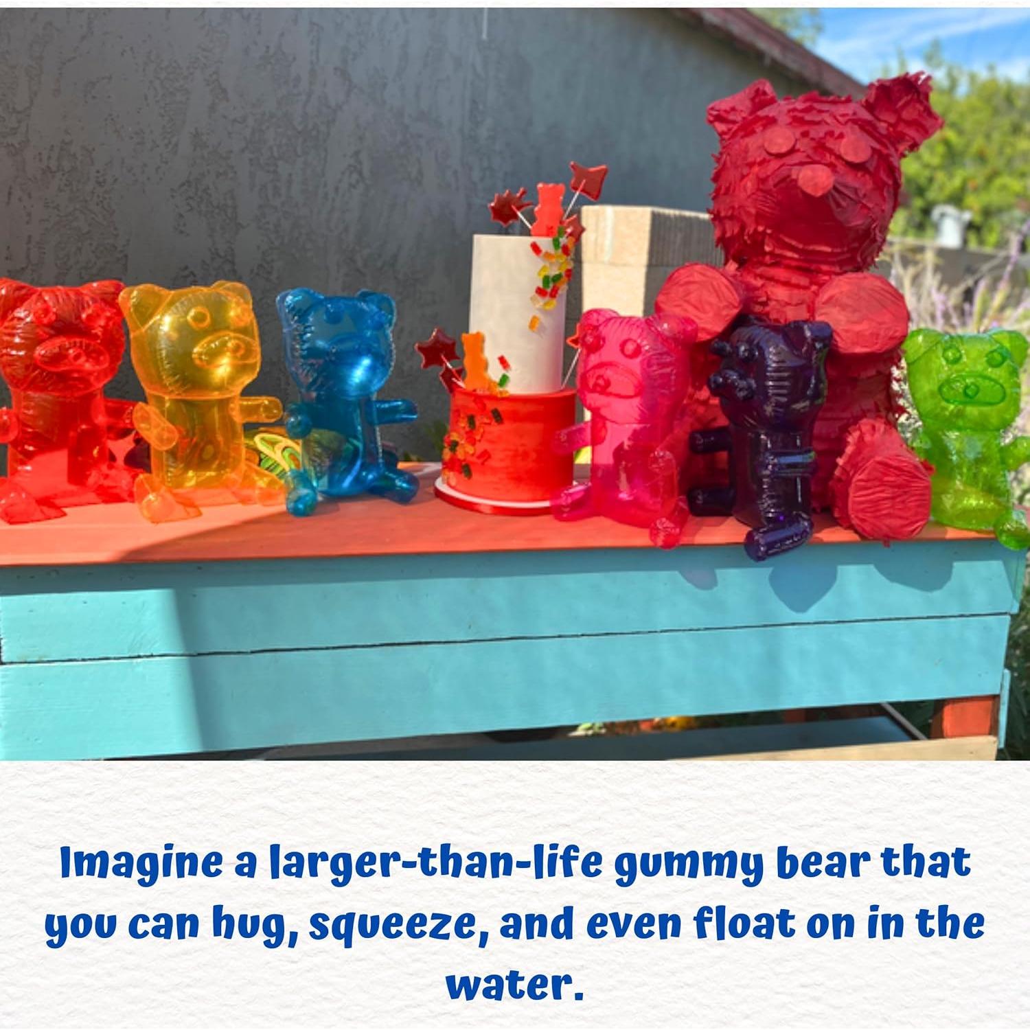 Osos de Goma Inflables 4E's - 30 cm - Paquete de 6 Colores