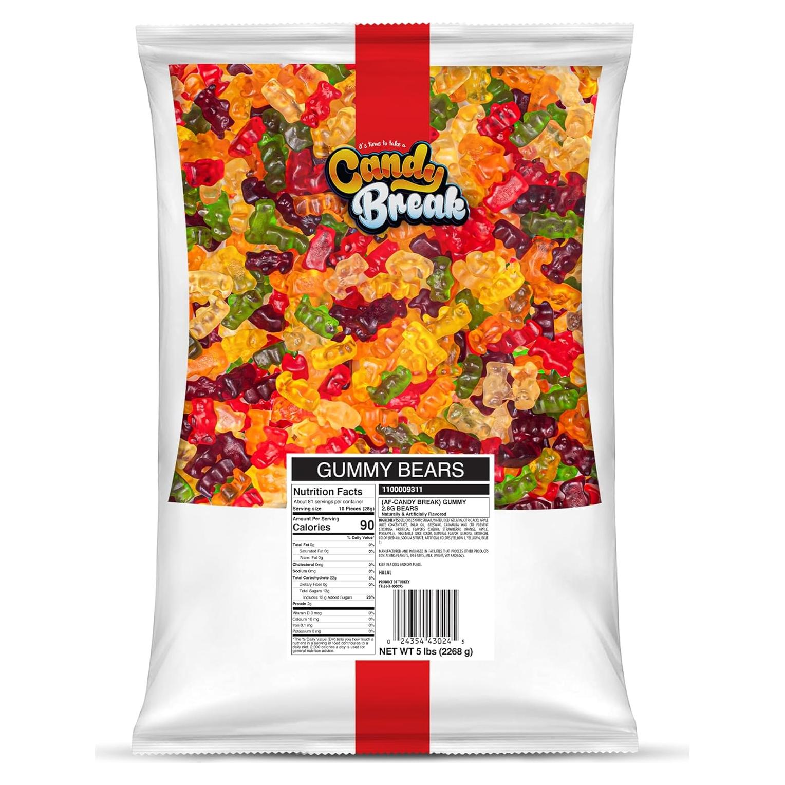 Ositos de Goma Candy Break Bitty Bear 2.27 kg - Snacks Dulces