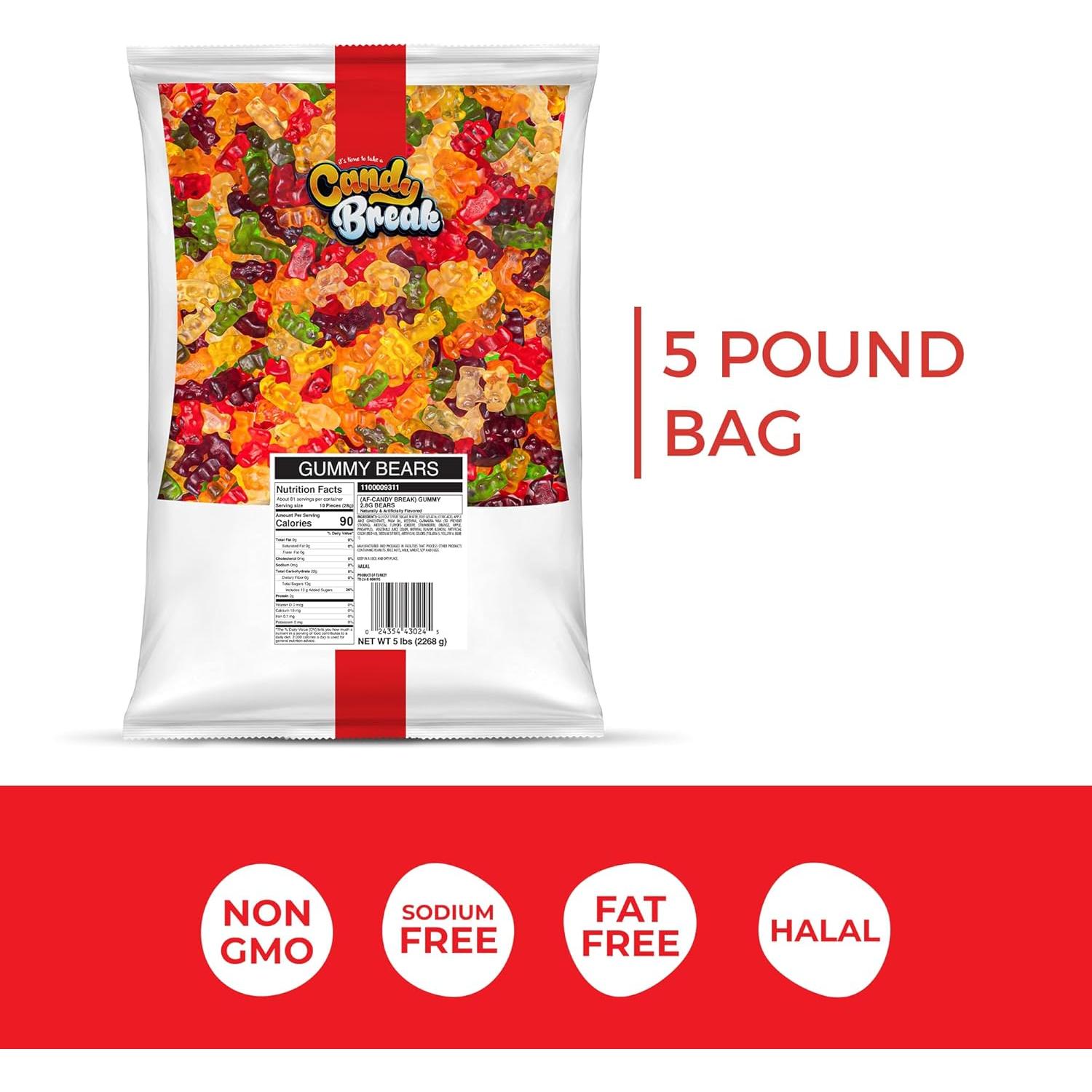 Ositos de Goma Candy Break Bitty Bear 2.27 kg - Snacks Dulces