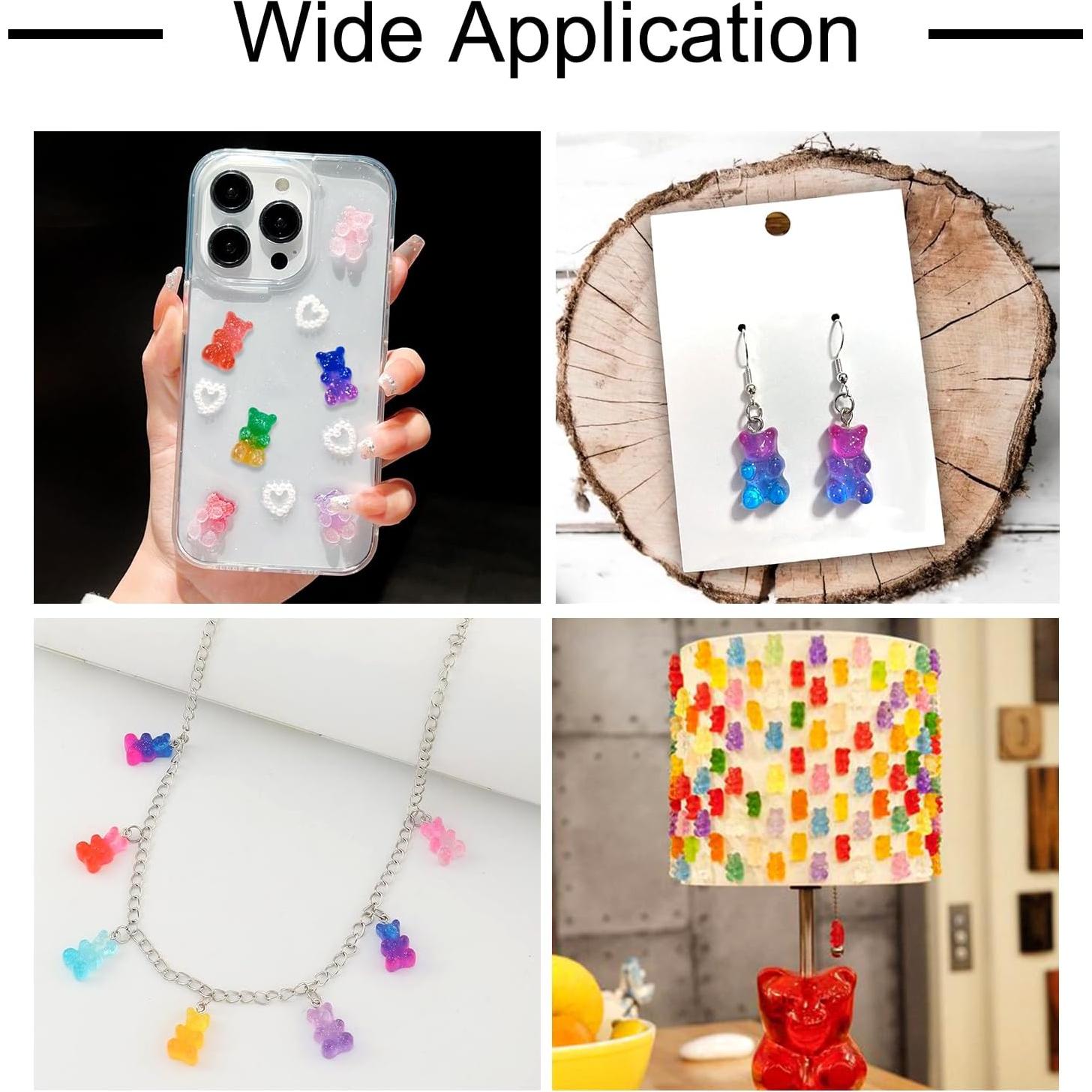 Cabochones de Osito de Goma Cheriswelry 45 Piezas 18x11mm