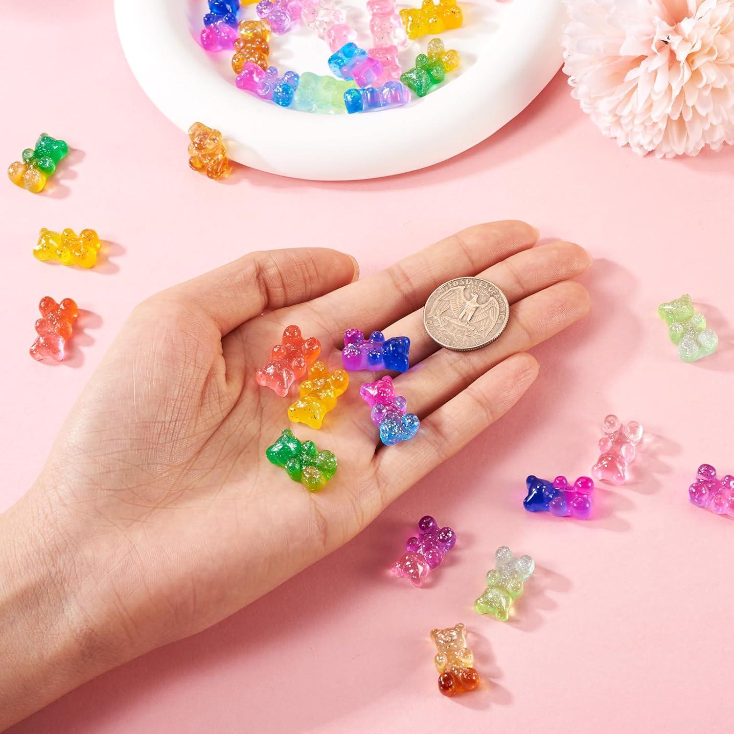 Cabochones de Osito de Goma Cheriswelry 45 Piezas 18x11mm