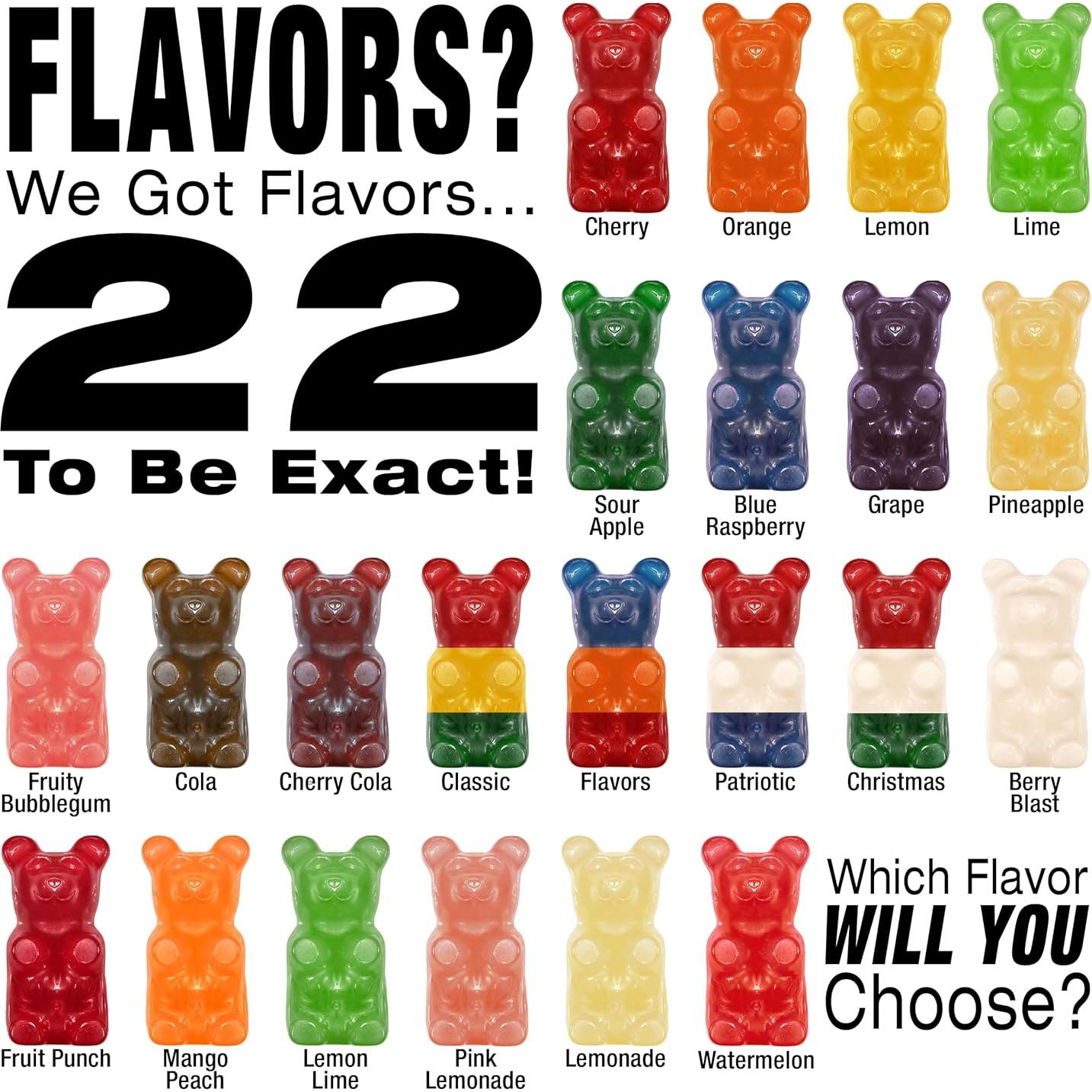 Osos Gummy Gigantes GGB Candies Sabor Sandía 0.45 kg