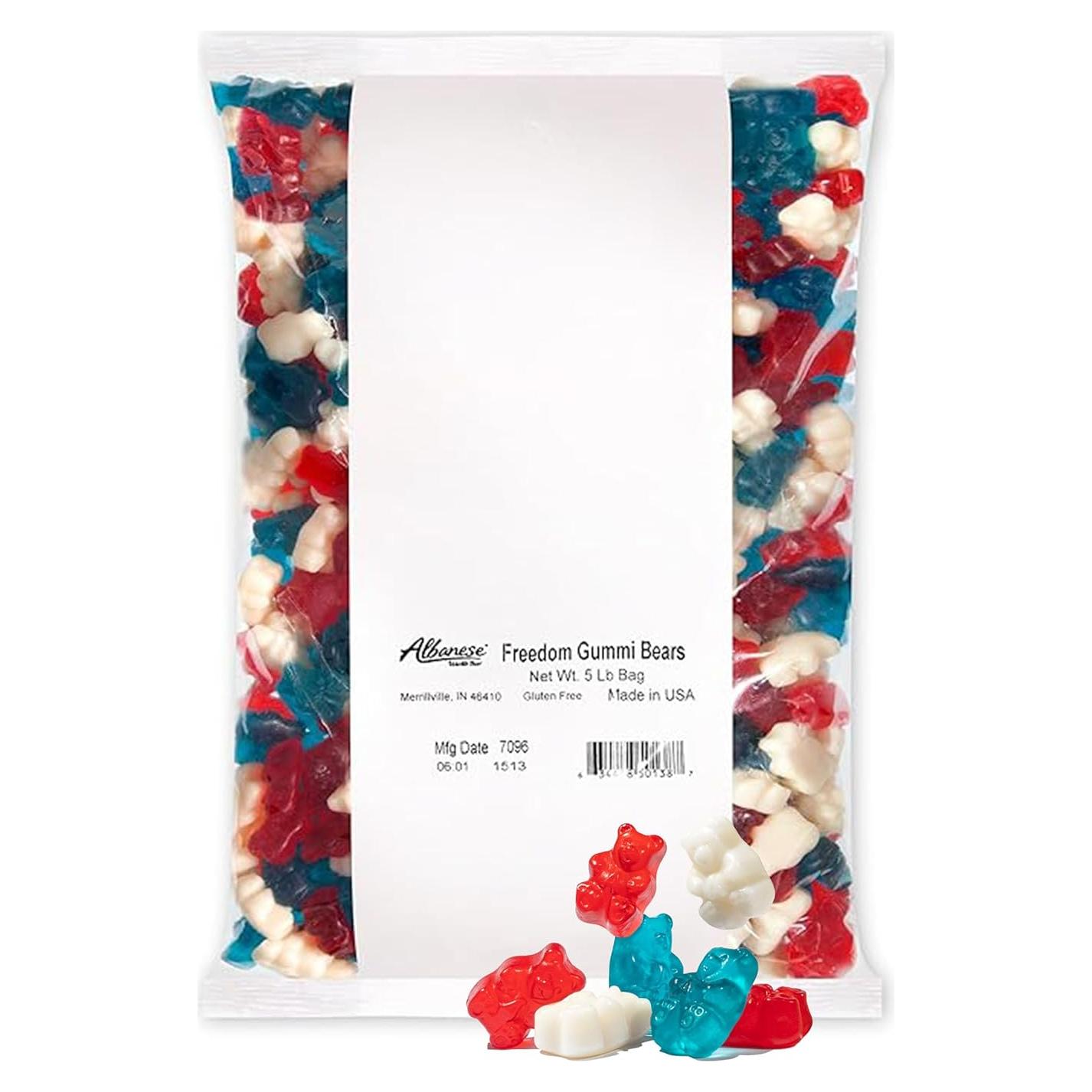 Ositos de Goma de Libertad Albanese 5 kg - Sin Gluten y Sin Grasa