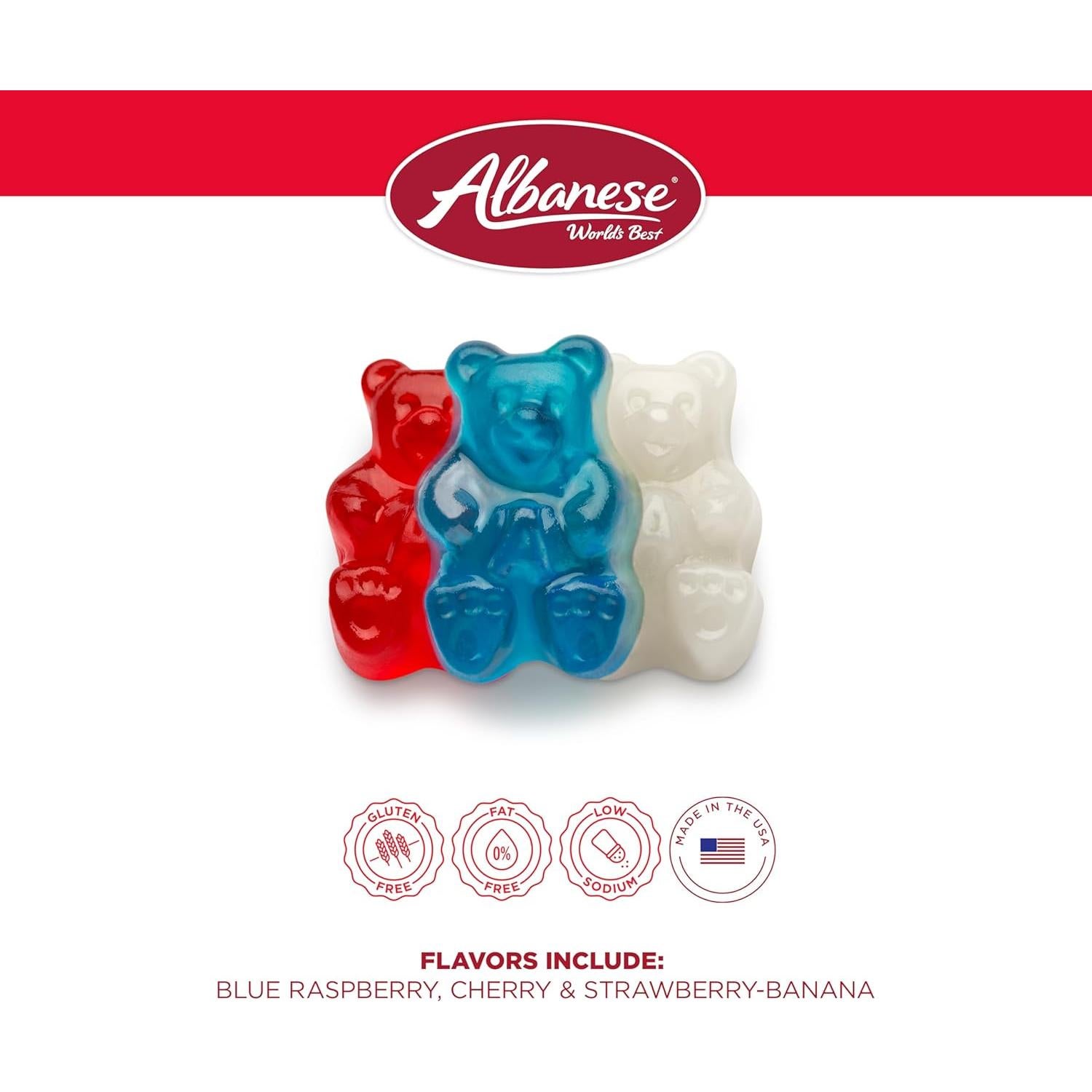 Ositos de Goma de Libertad Albanese 5 kg - Sin Gluten y Sin Grasa