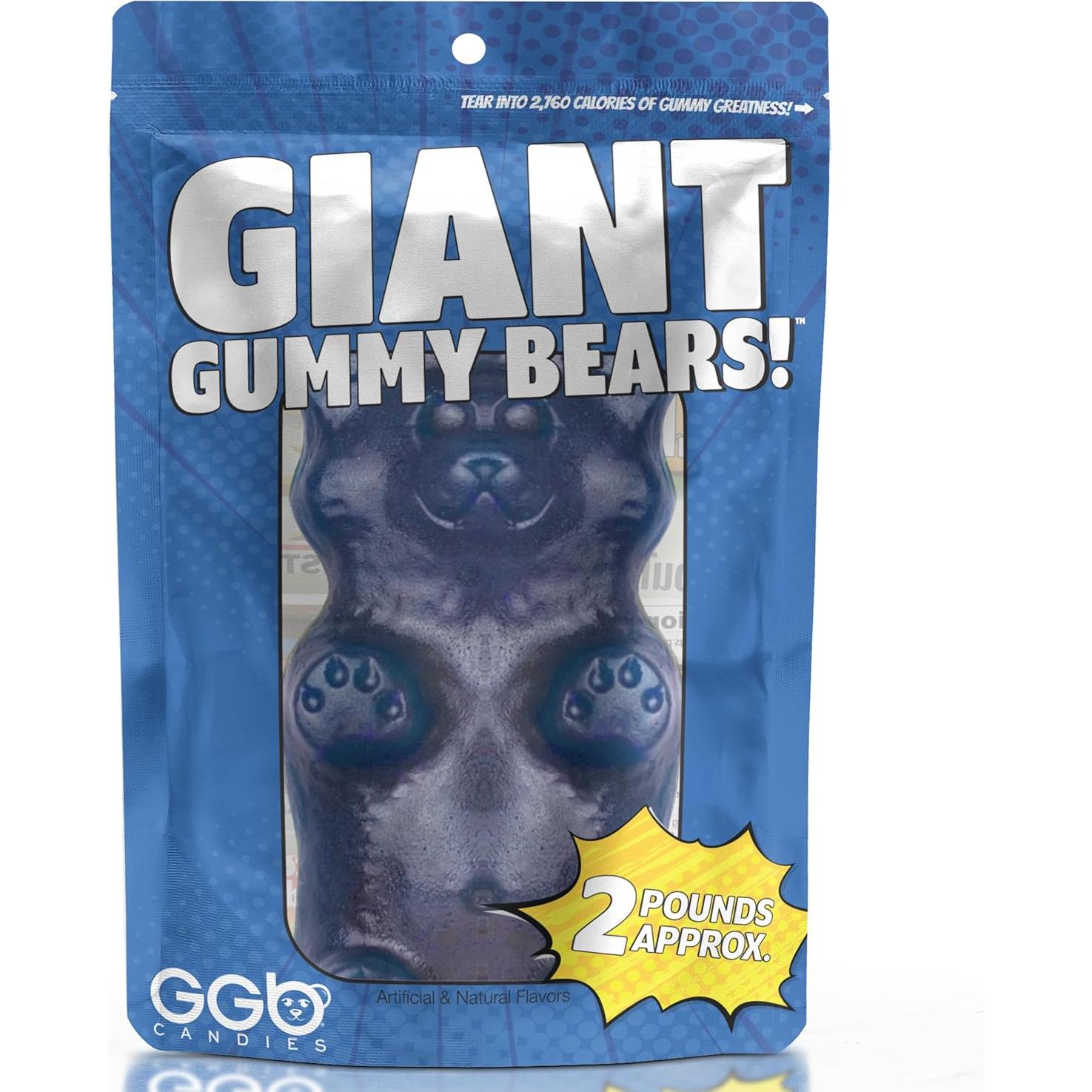Gummy Bear Gigante 907g GGB Candies Frambuesa Azul