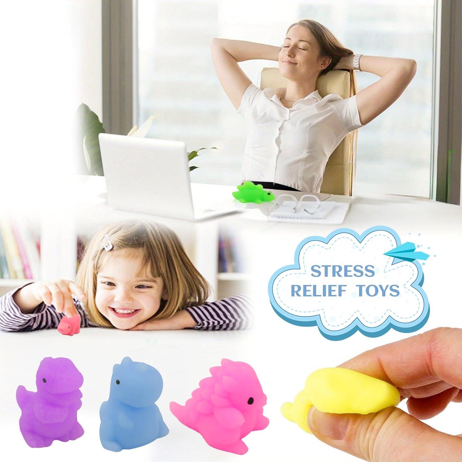 Cocurb 25 Piezas Juguetes Squishy Dinosaurios Alivio Estrés