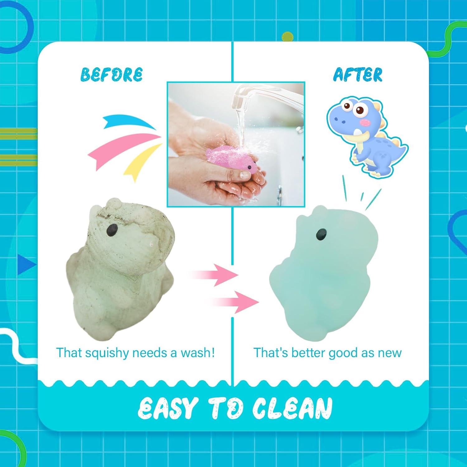 Cocurb 25 Piezas Juguetes Squishy Dinosaurios Alivio Estrés