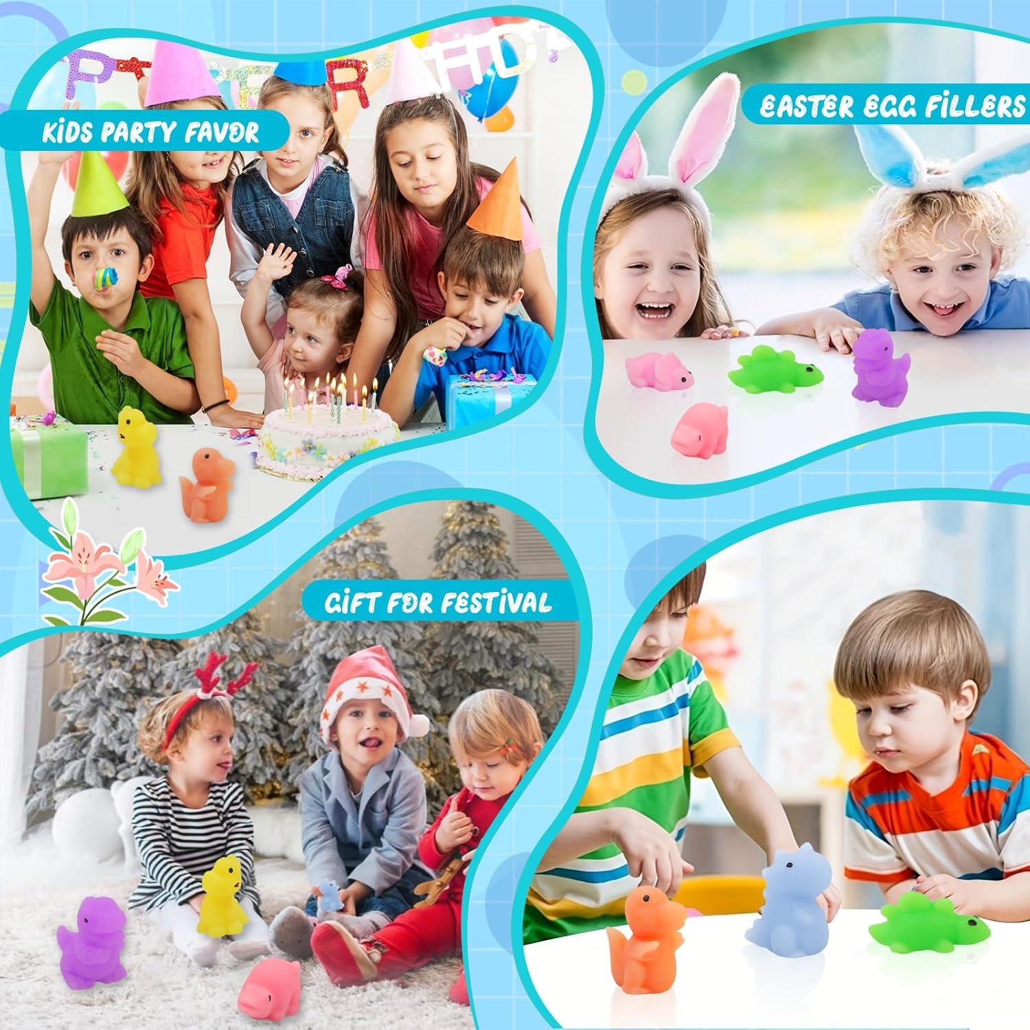 Cocurb 25 Piezas Juguetes Squishy Dinosaurios Alivio Estrés