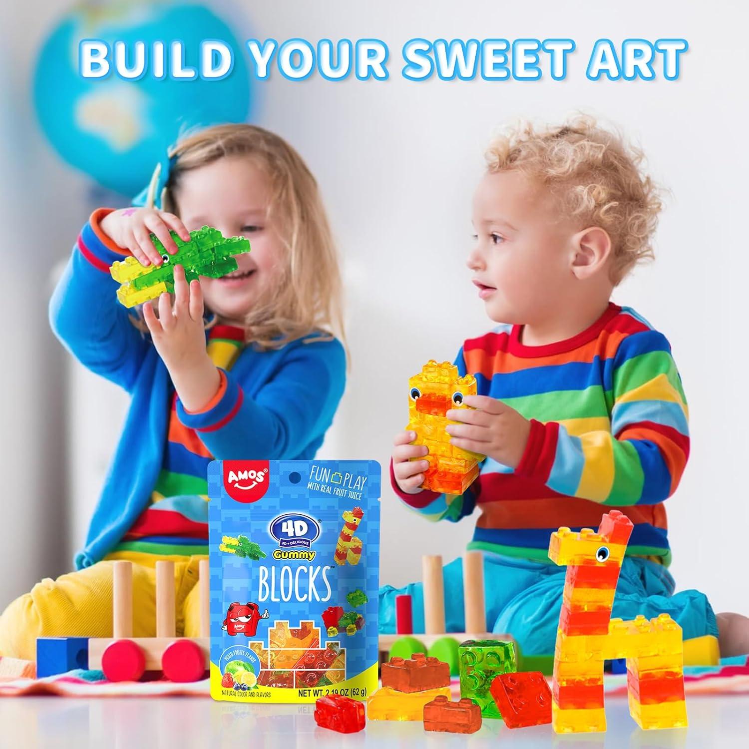 Bloques de Goma Dulce Amos 3 Paquetes 62.1g - Fruta Mixta