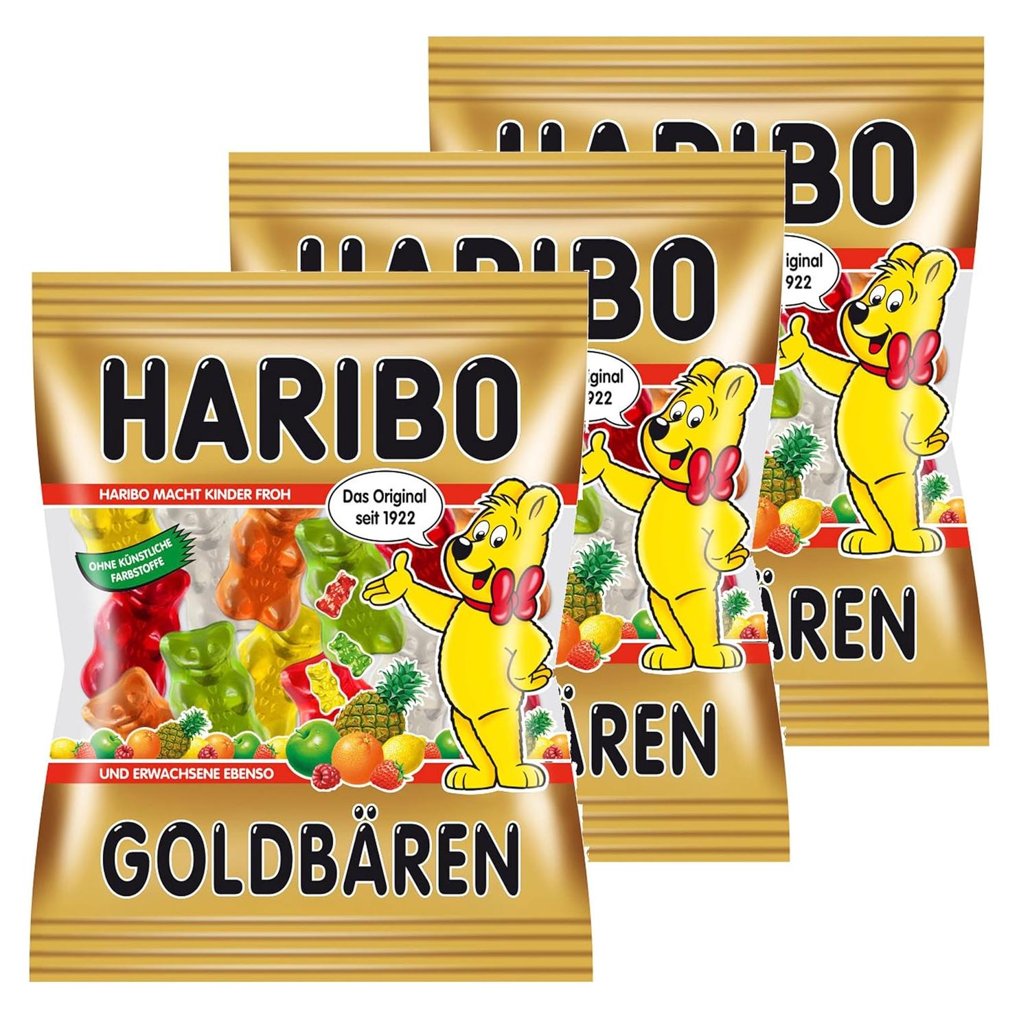 Haribo Oros de Oro Originales Alemanes - Paquete 3 x 200g