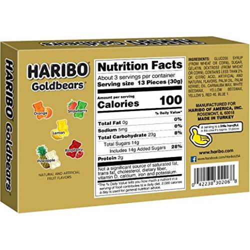 Gominolas HARIBO Oso de Oro Original 96.39 g - Paquete de 12