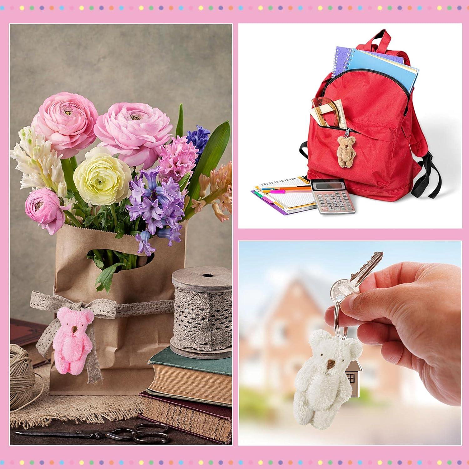 Skylety 32 Mini Ositos de Peluche Articulados 6 cm - 4 Colores