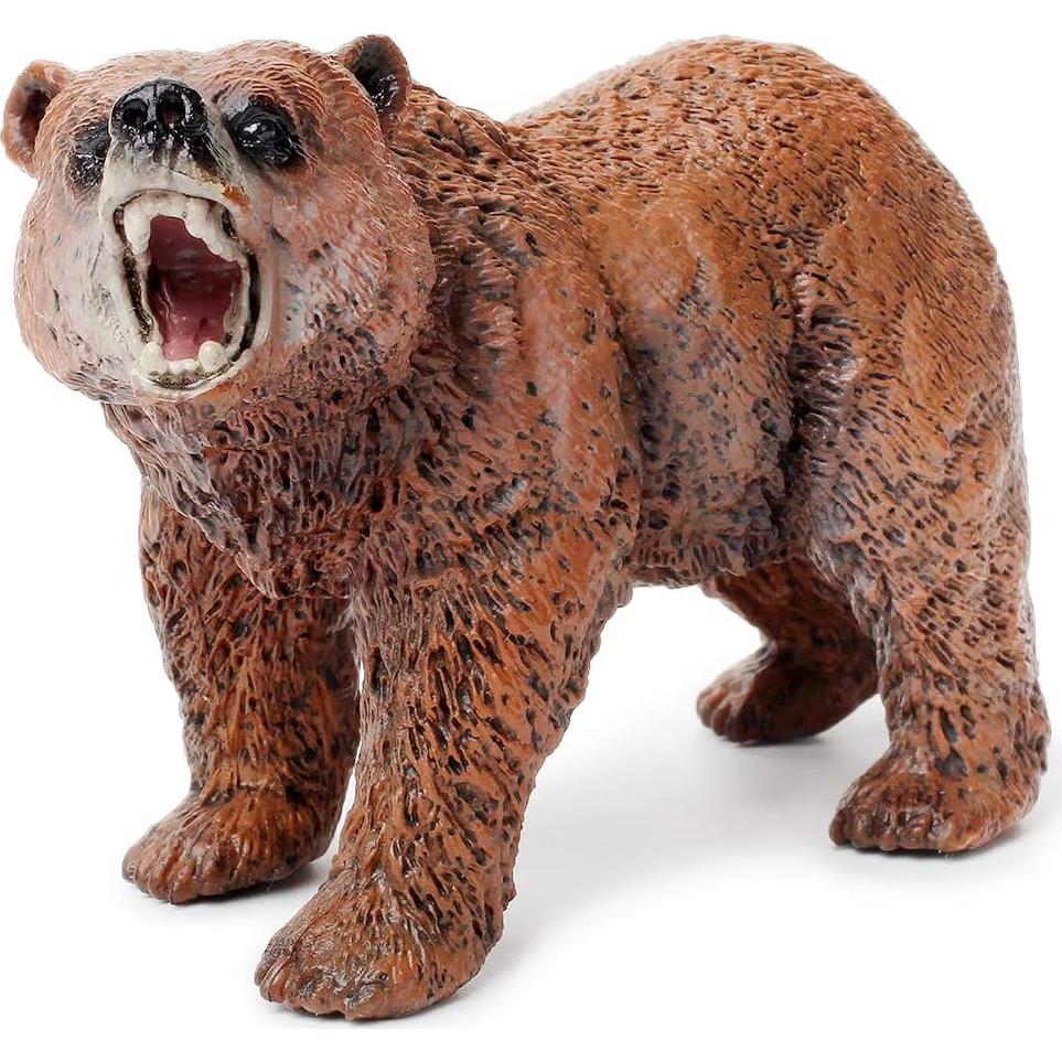 Conjunto de Figuras de Osos Grizzly UANDME - 3 Piezas Realistas