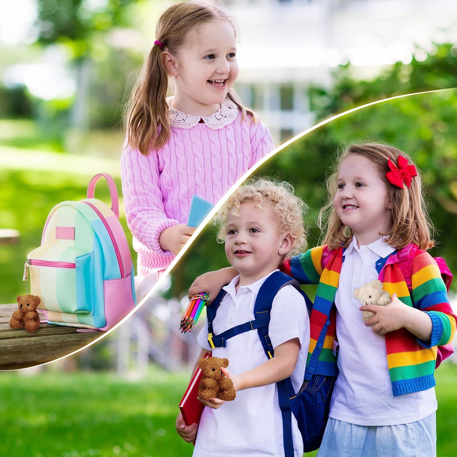 6 Osos de Peluche Mini Aoriher 10.16 cm Marrón para Fiestas