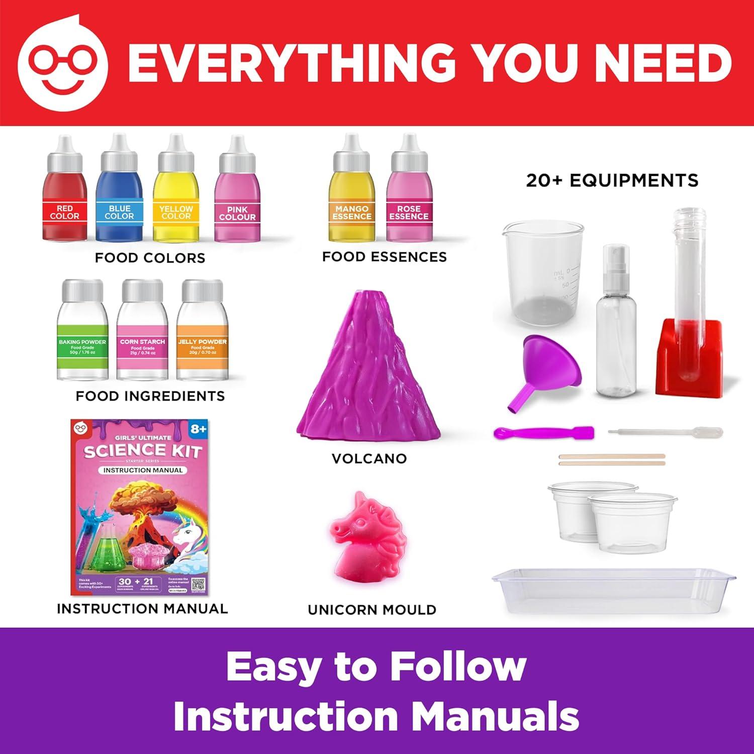 Kit de Ciencia para Niñas Doctor Jupiter - 50+ Experimentos STEM