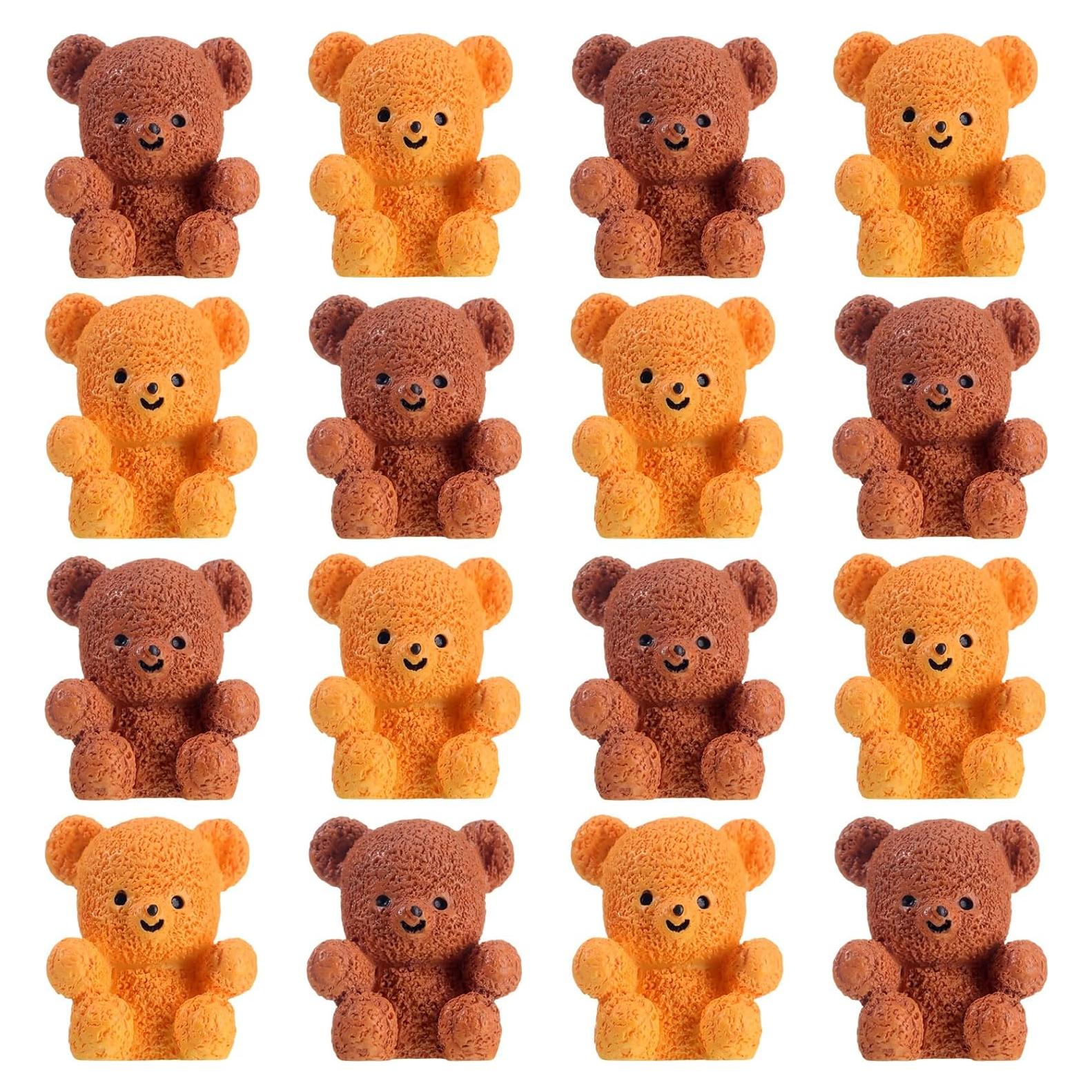Miniaturas de Oso de Resina Yousoontic - 100 Pcs para Decoración