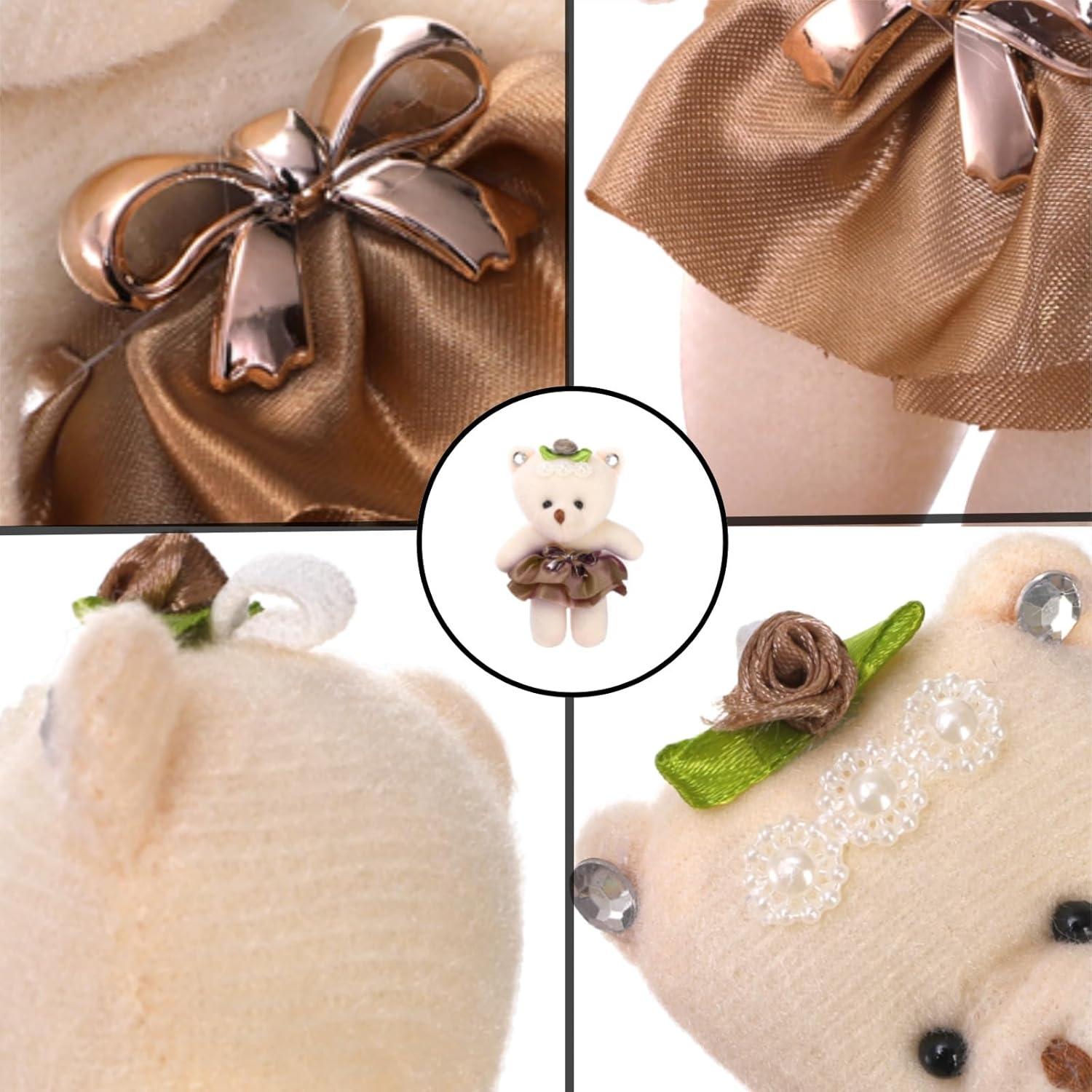 20 Mini Osos de Peluche Covzoe 11.2 cm Multicolores para DIY