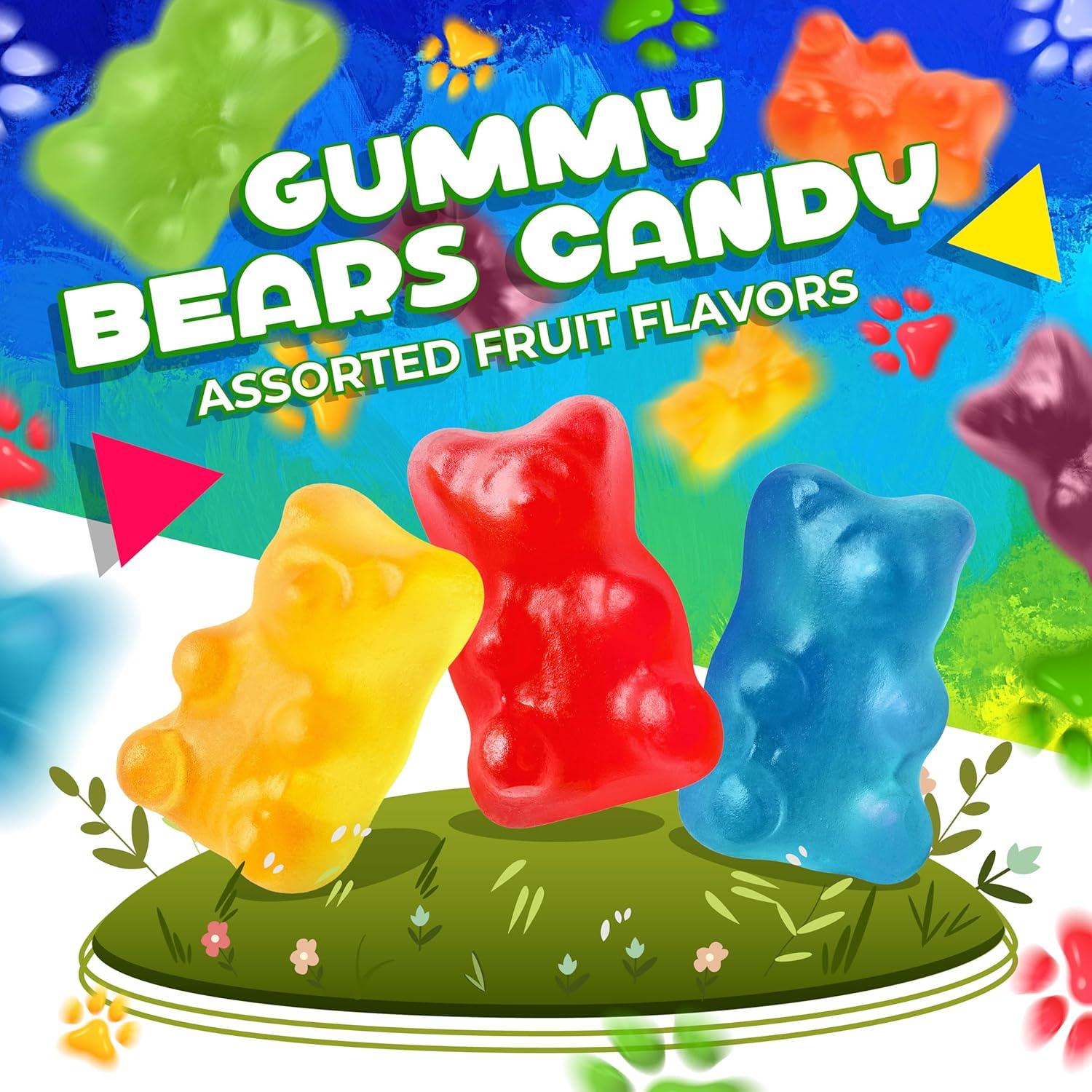 Caramelos Gummy de Osos Frutas Variadas 0.45 kg
