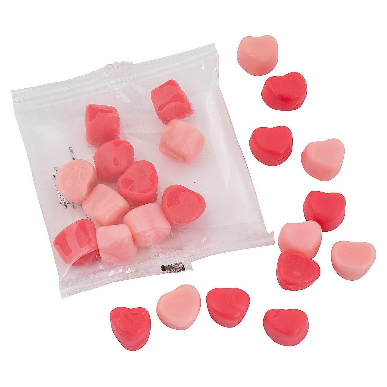 Corazones de Goma Sabor Cereza Oriental Trading 18 Paquetes