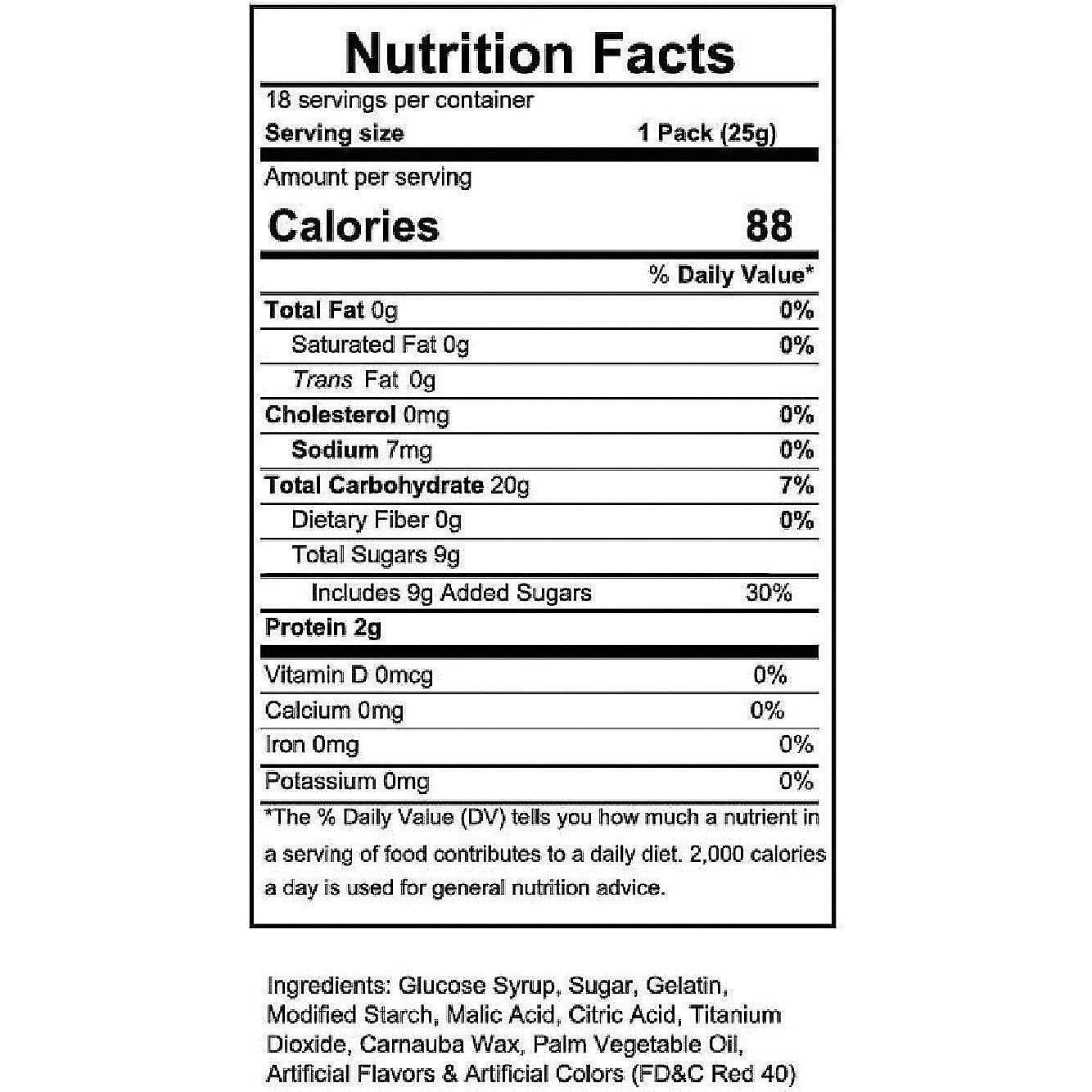 Corazones de Goma Sabor Cereza Oriental Trading 18 Paquetes