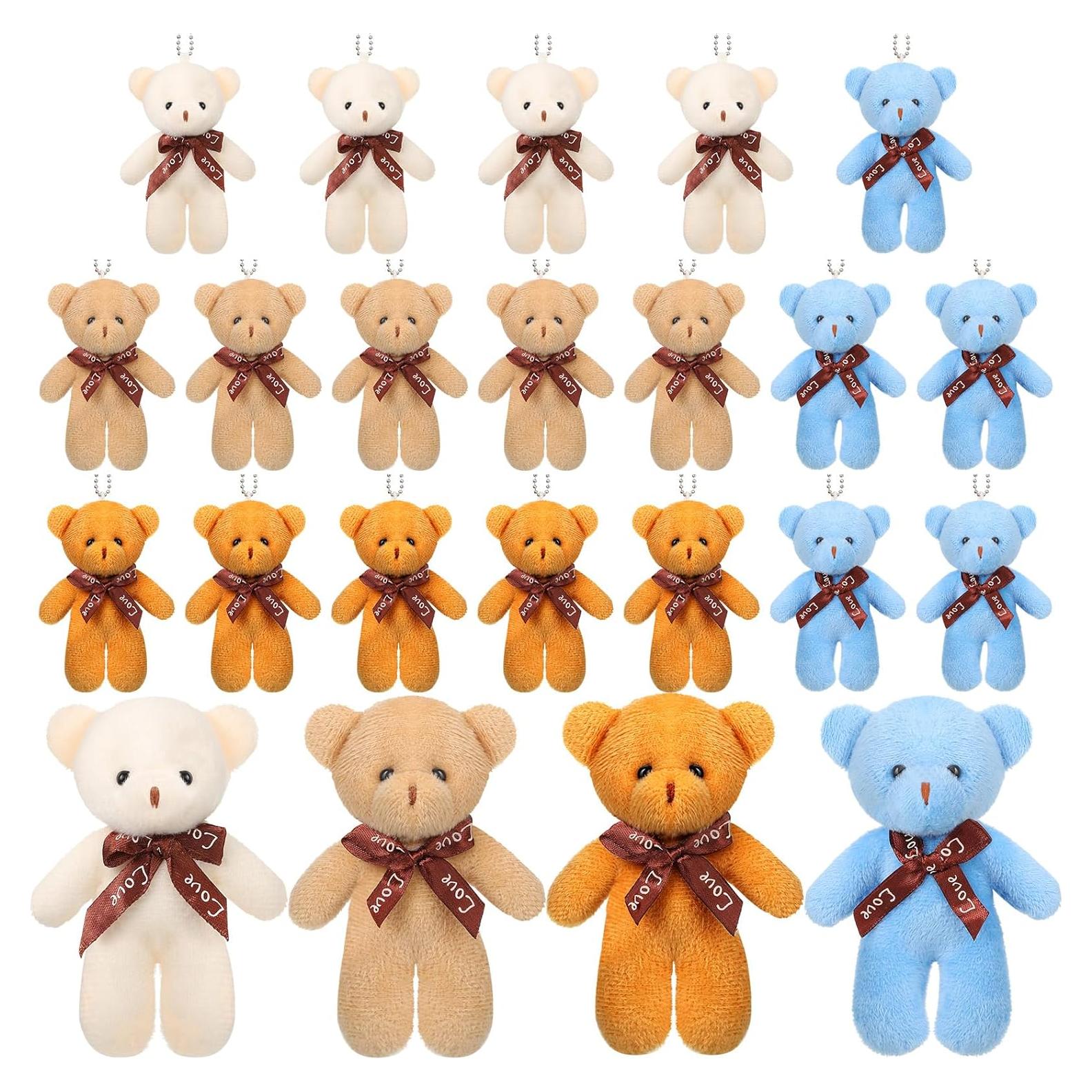 Ositos de Peluche Mini Skylety 24 Pcs 12 cm para Fiestas