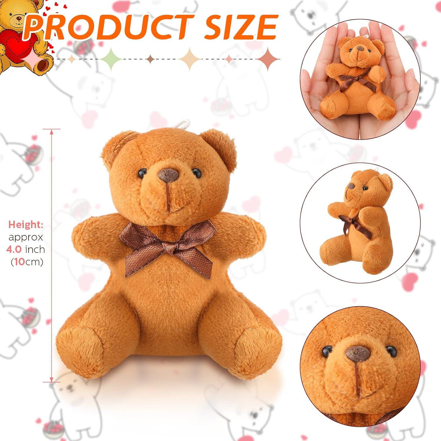 Skylety 16 Pcs Oso de Peluche 10 cm para Fiesta y Regalos