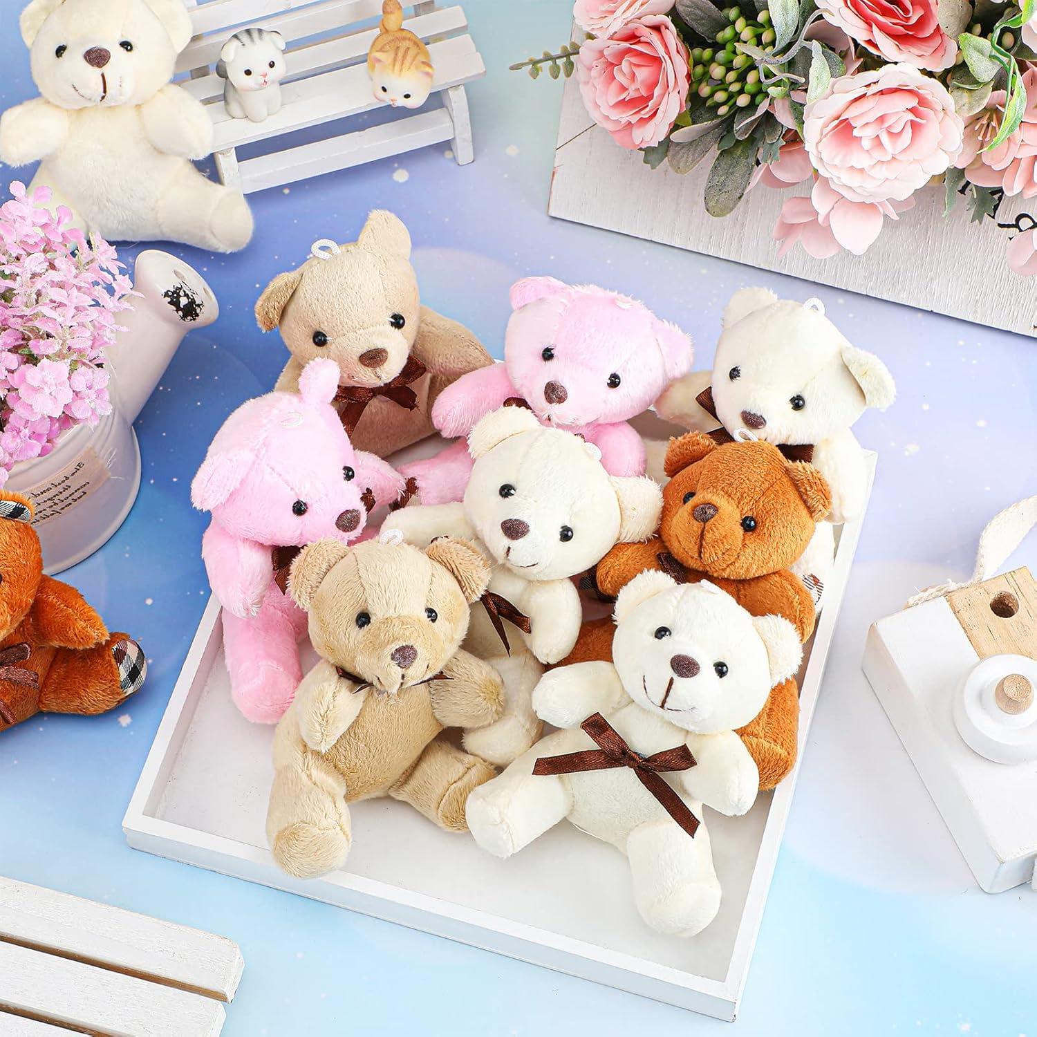 Skylety 16 Pcs Oso de Peluche 10 cm para Fiesta y Regalos