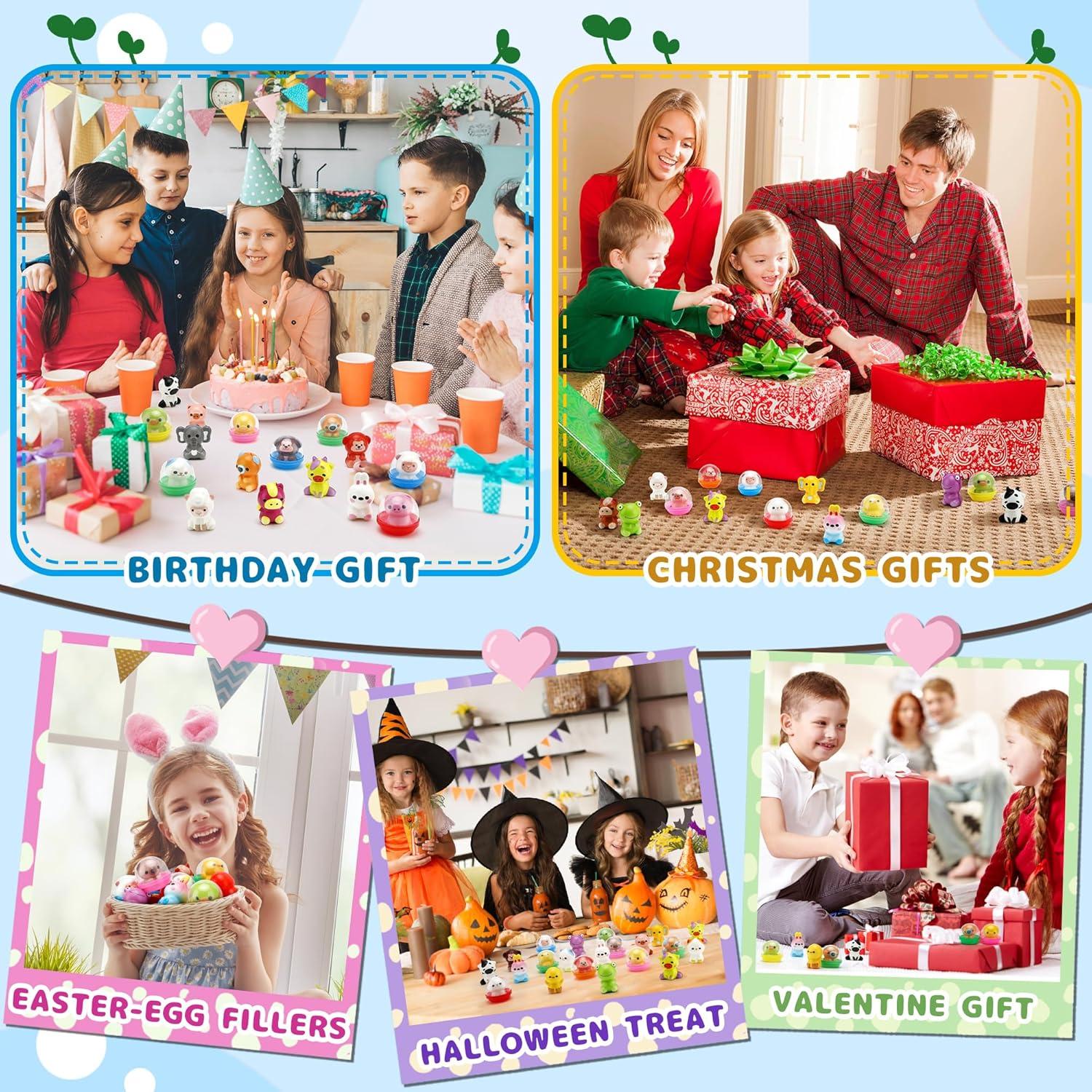 30 Paquetes de Animales Squishy Antiestrés - Juguetes para Niños