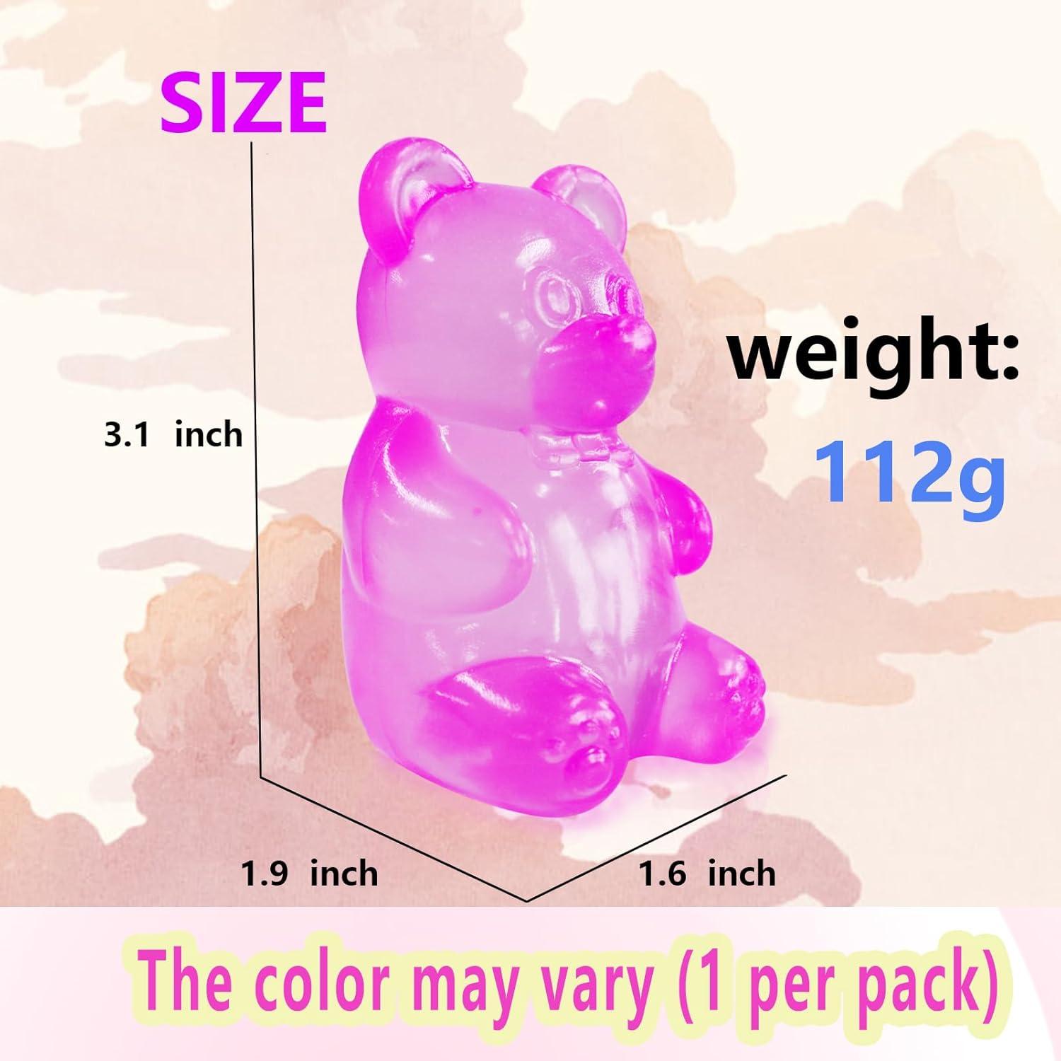 Bola Aplastable de Oso de Goma para Alivio de Estrés - 7.87 cm