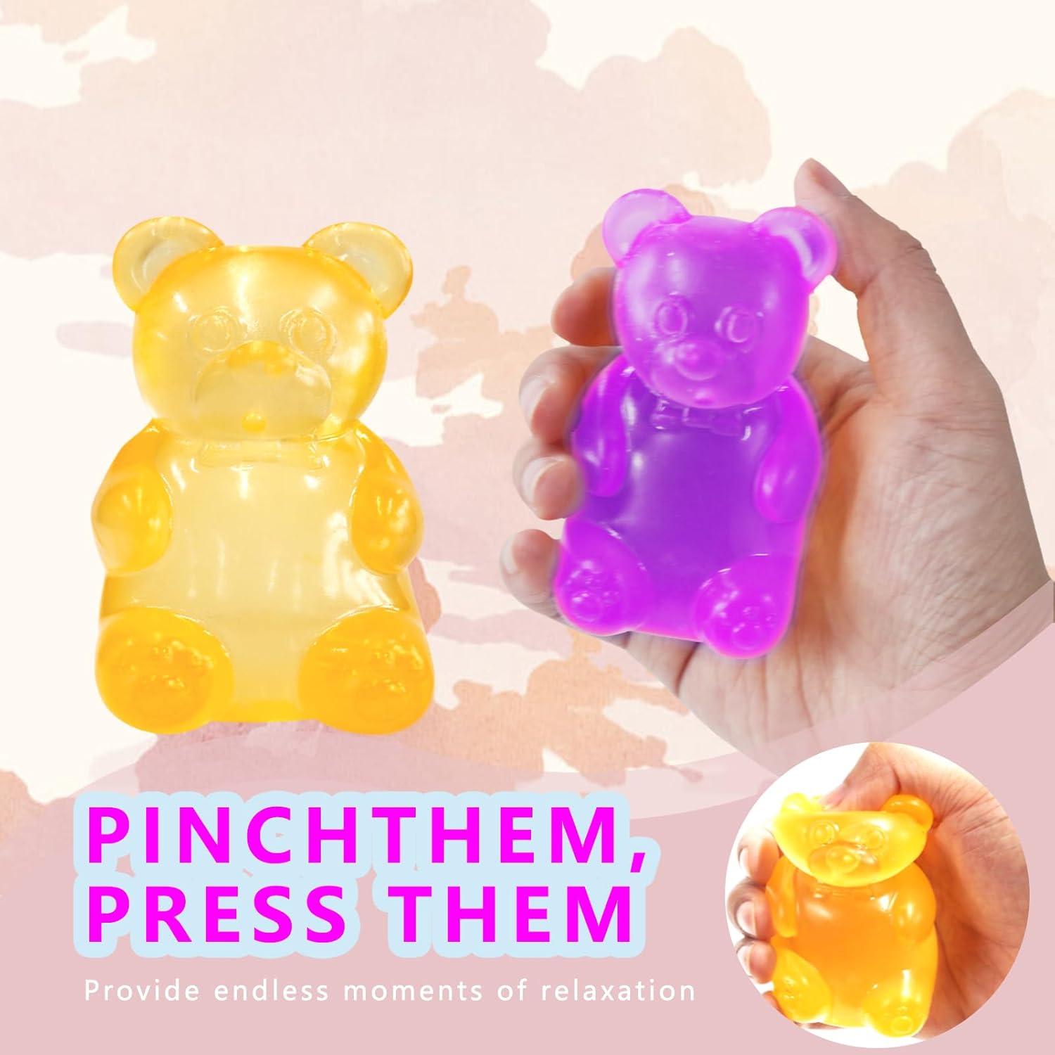Bola Aplastable de Oso de Goma para Alivio de Estrés - 7.87 cm