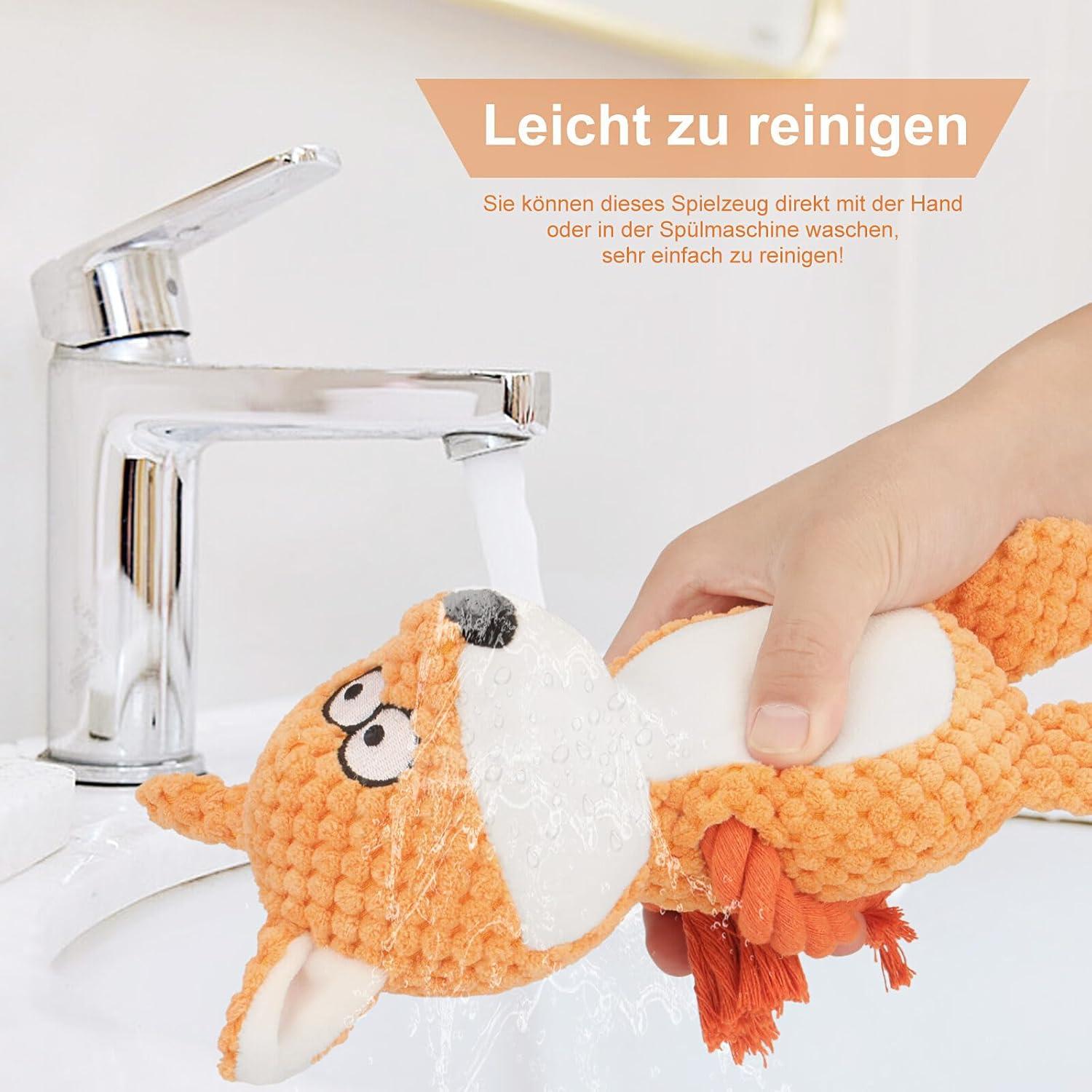 Juguete de Peluche para Perros TONYFY Zorro Naranja 24.9cm