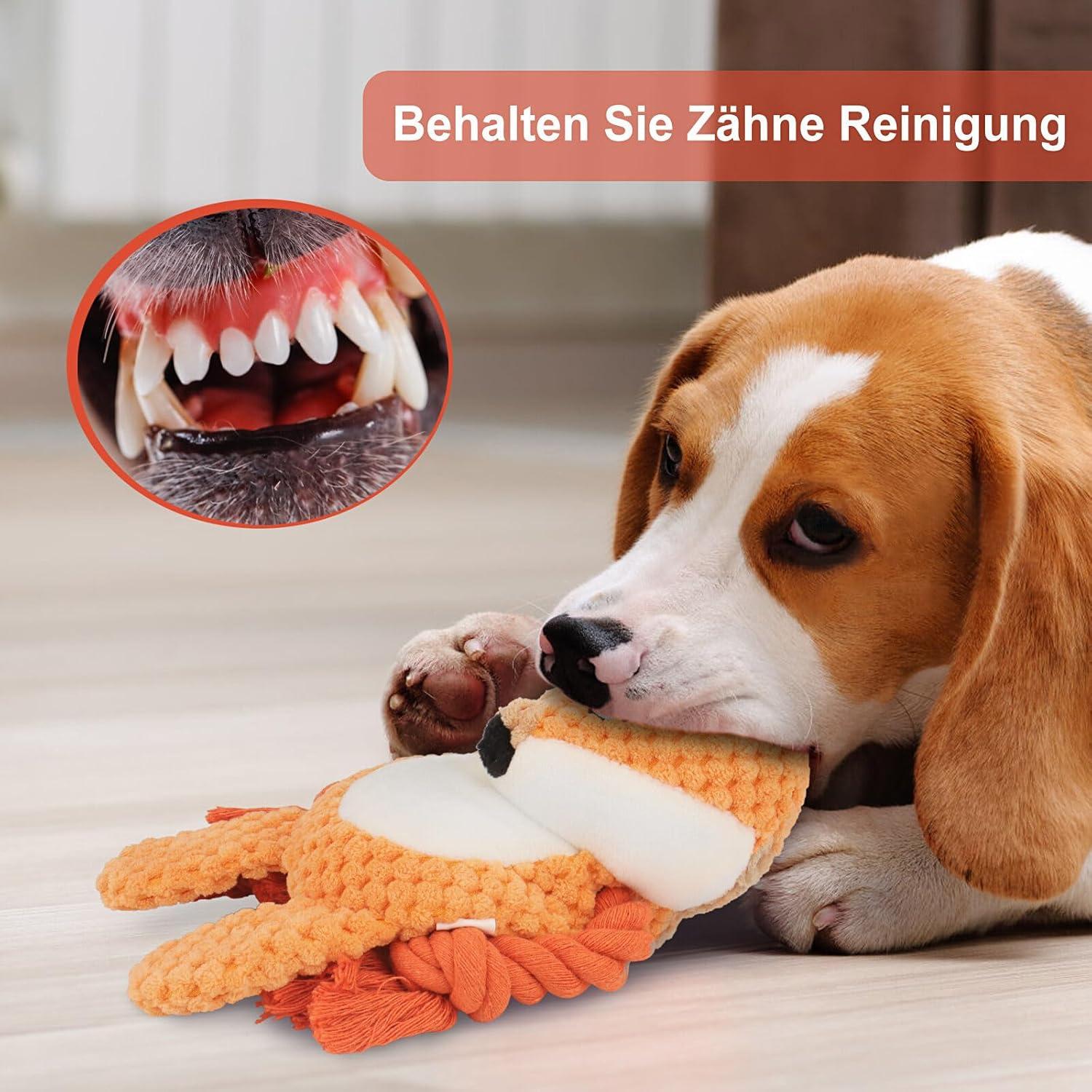 Juguete de Peluche para Perros TONYFY Zorro Naranja 24.9cm