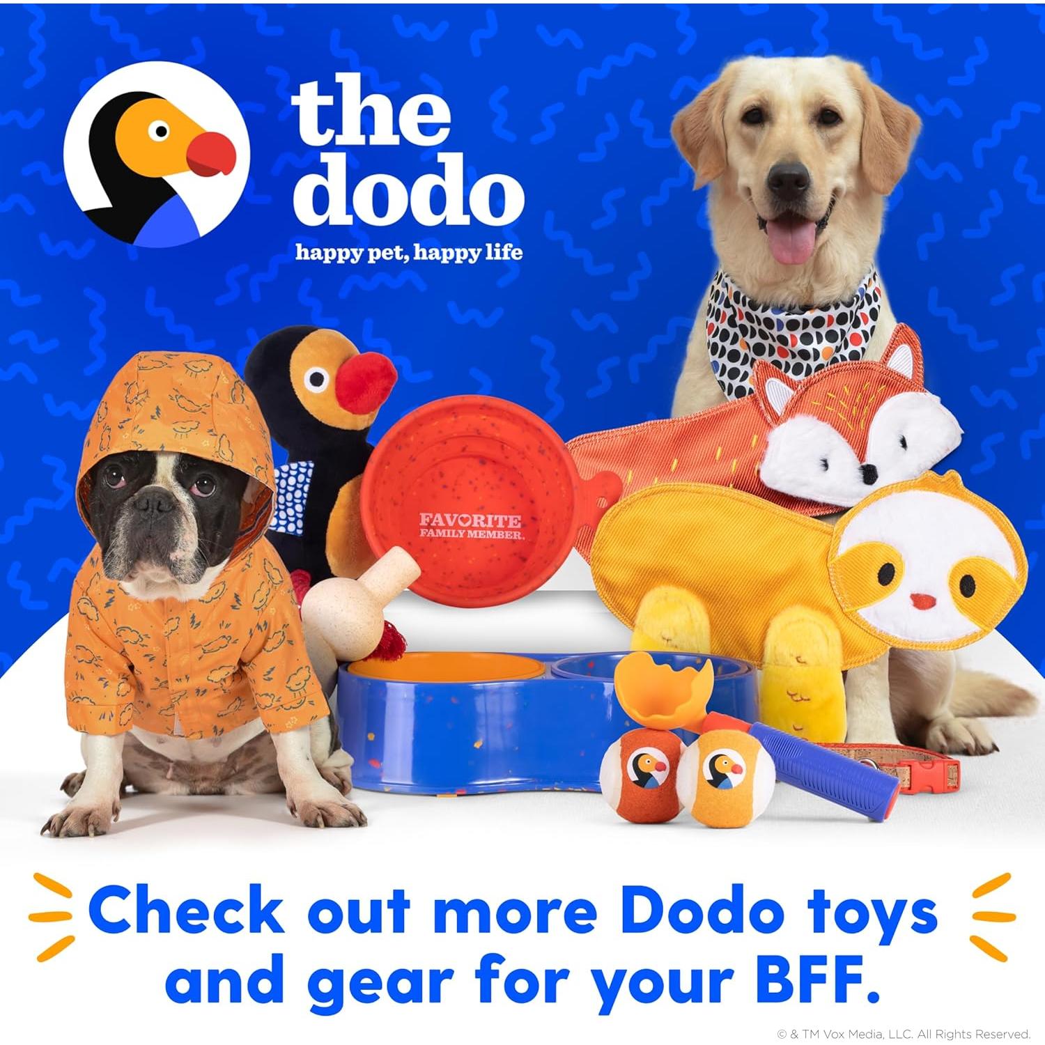 Juguete para Perros Dodo Crinkle Flattie Zorro Rojo 50.8cm