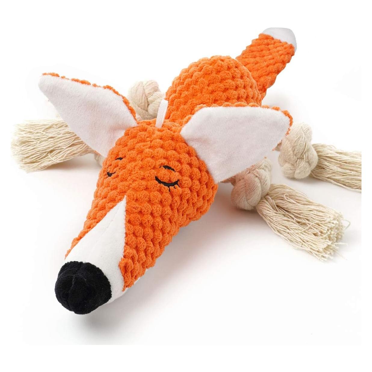Juguete de Peluche para Perros Zorro Sedioso - Algodón Natural
