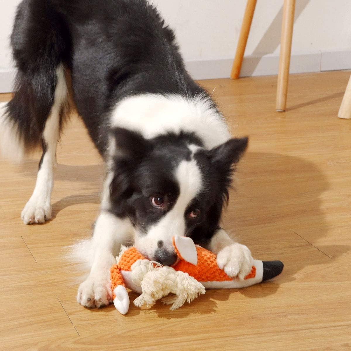 Juguete de Peluche para Perros Zorro Sedioso - Algodón Natural