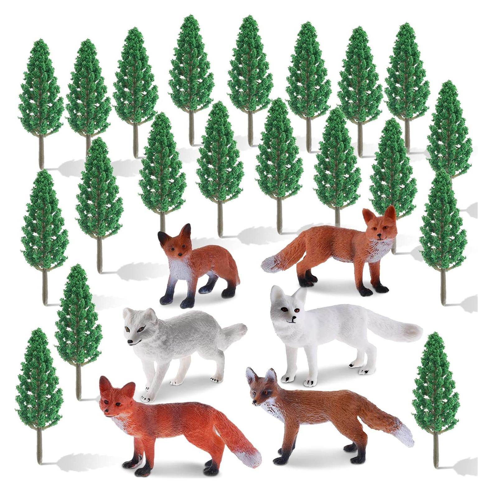 Conjunto de Figuras de Zorro Zomiboo 26 Piezas Juguete Educativo