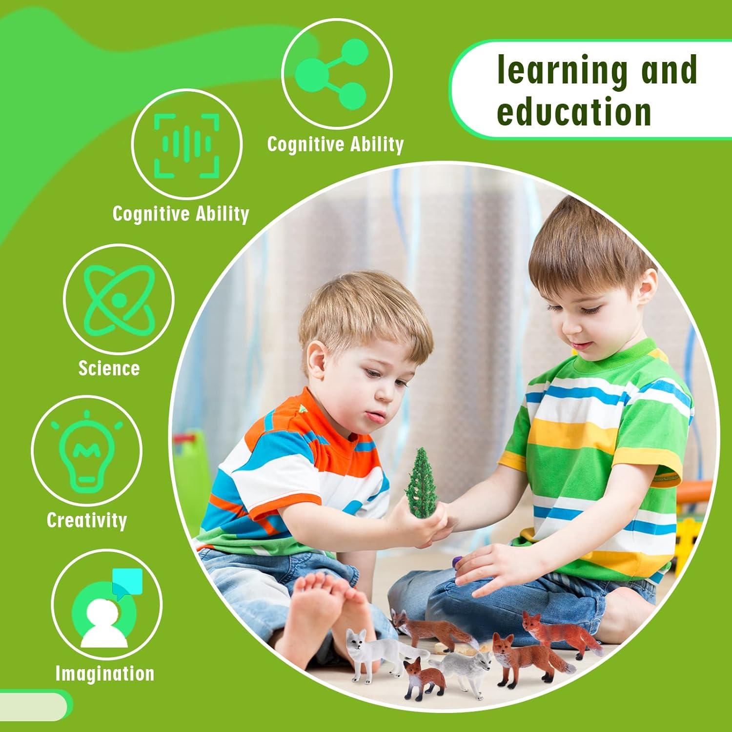 Conjunto de Figuras de Zorro Zomiboo 26 Piezas Juguete Educativo